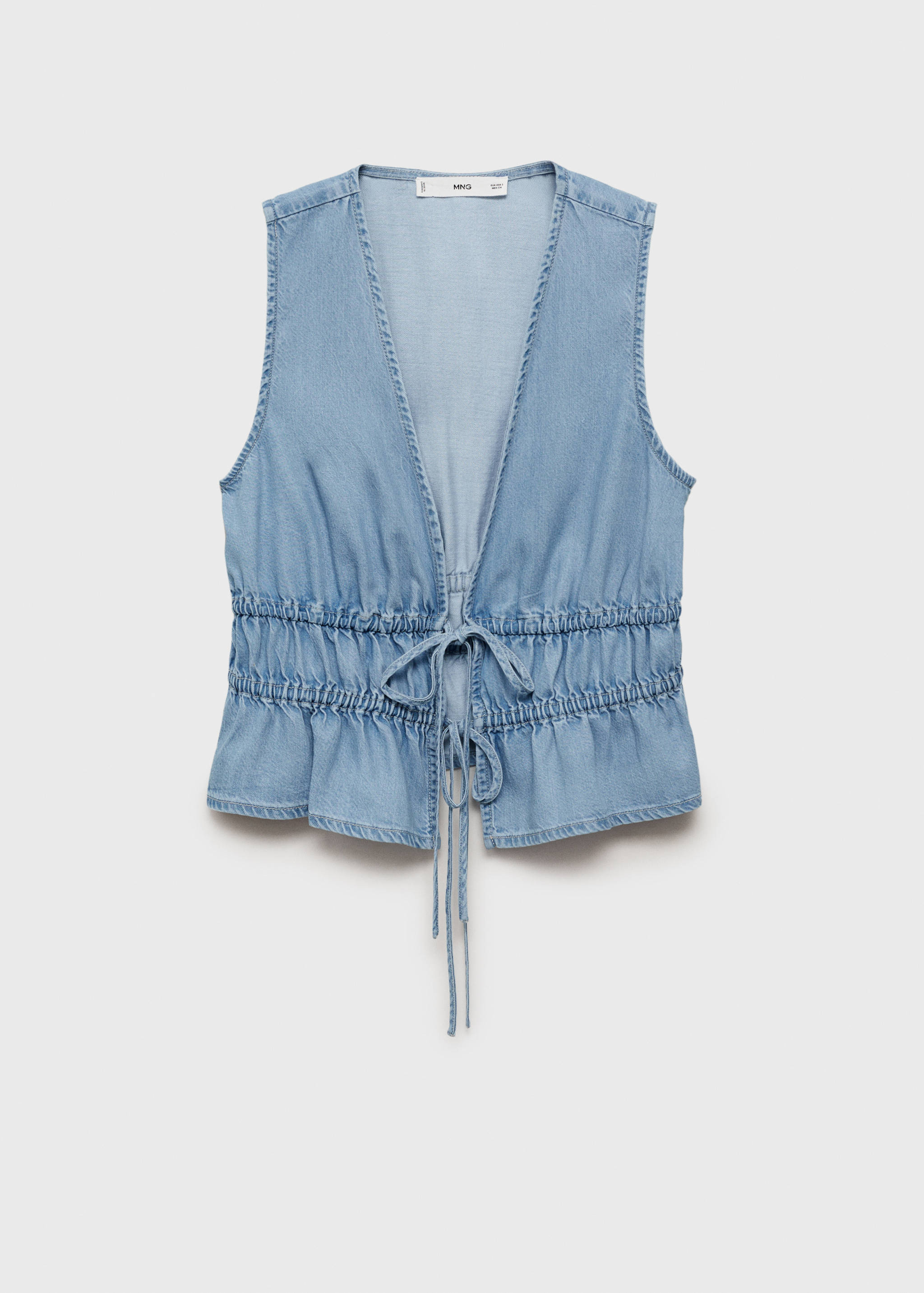 Lyocell top with tie closure - Article without model