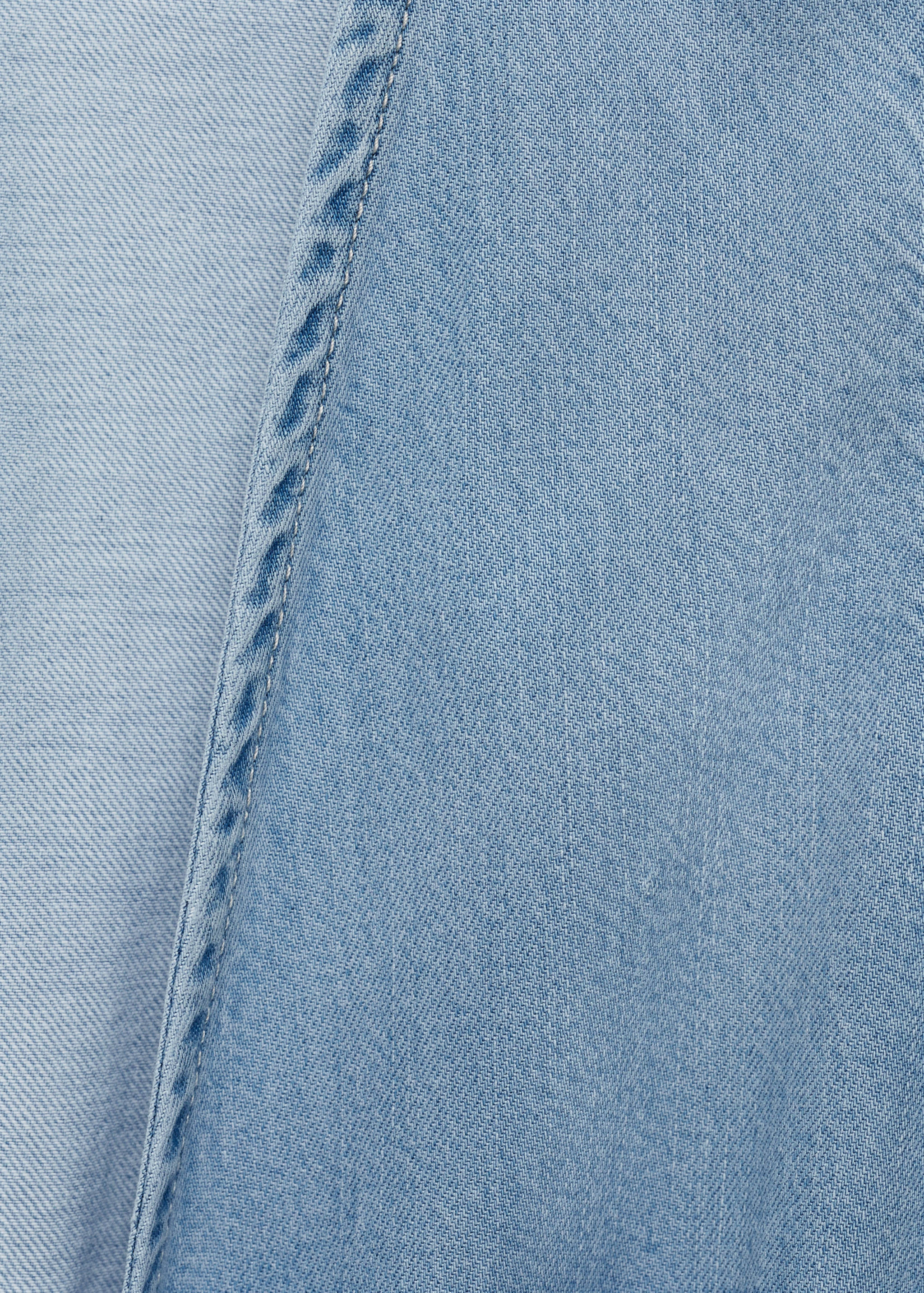 Lyocell top with tie closure - Details of the article 0