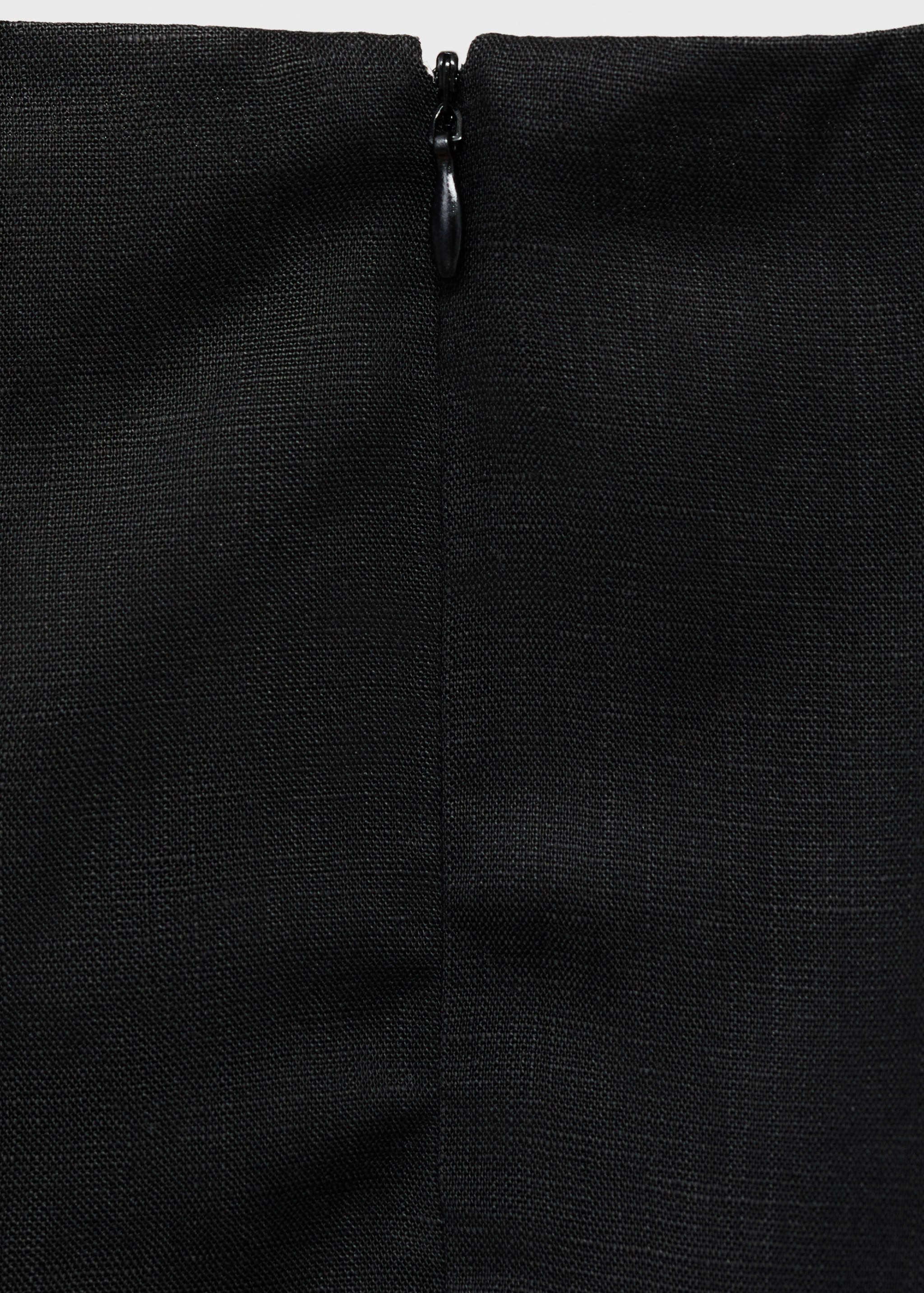 Robe en lin mélangé à plis - Détail de l'article 0