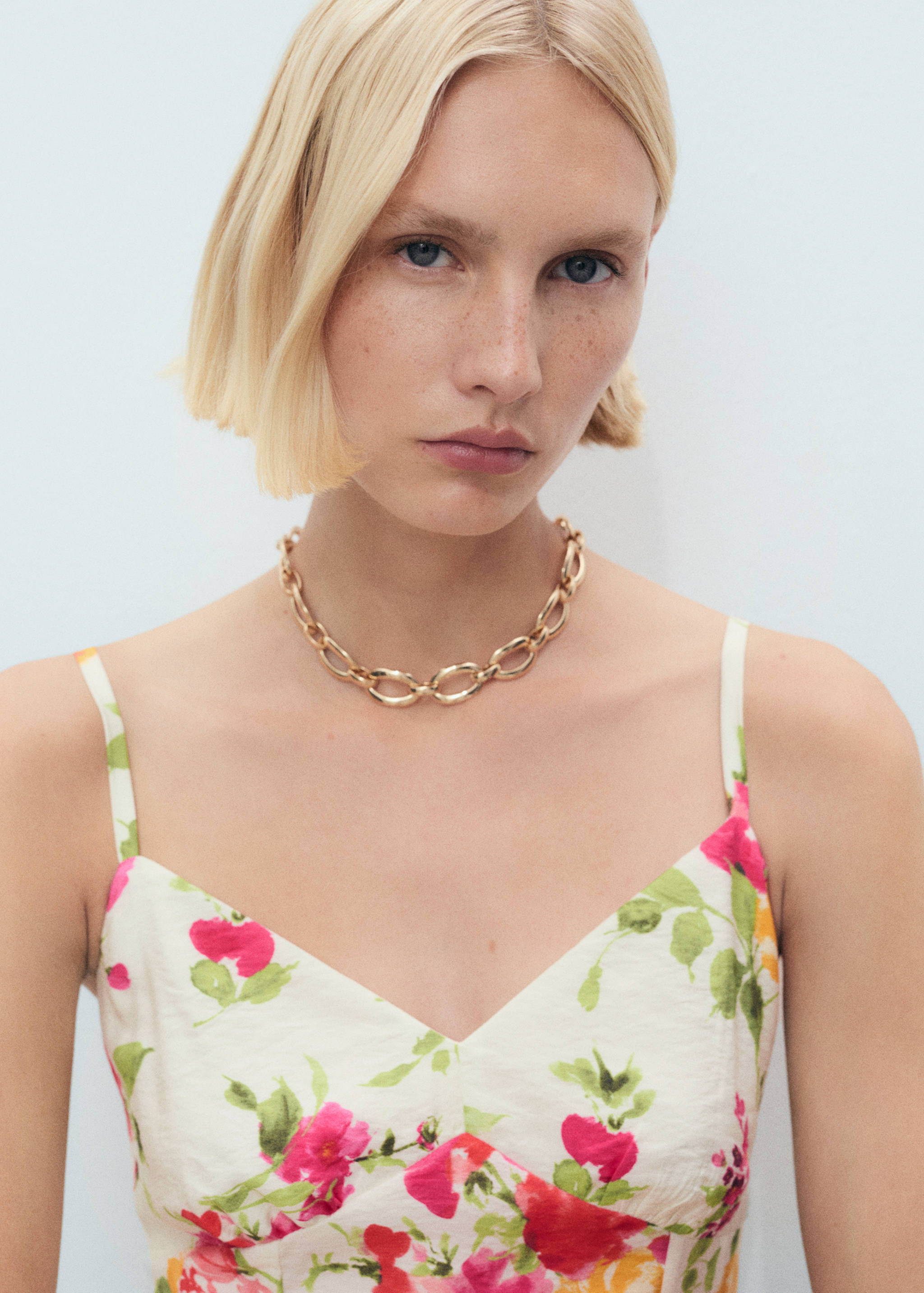 Φόρεμα εβαζέ με φλοράλ σχέδιο - Λεπτομέρεια του προϊόντος 1