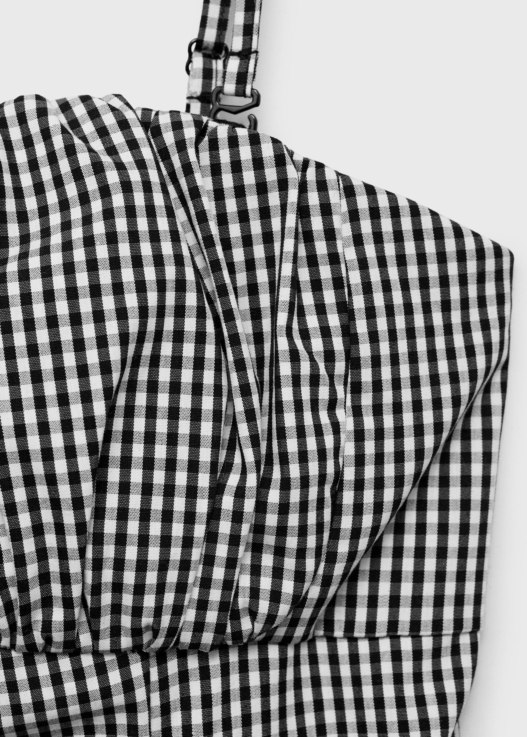 Robe midi imprimé à carreaux vichy - Détail de l'article 8