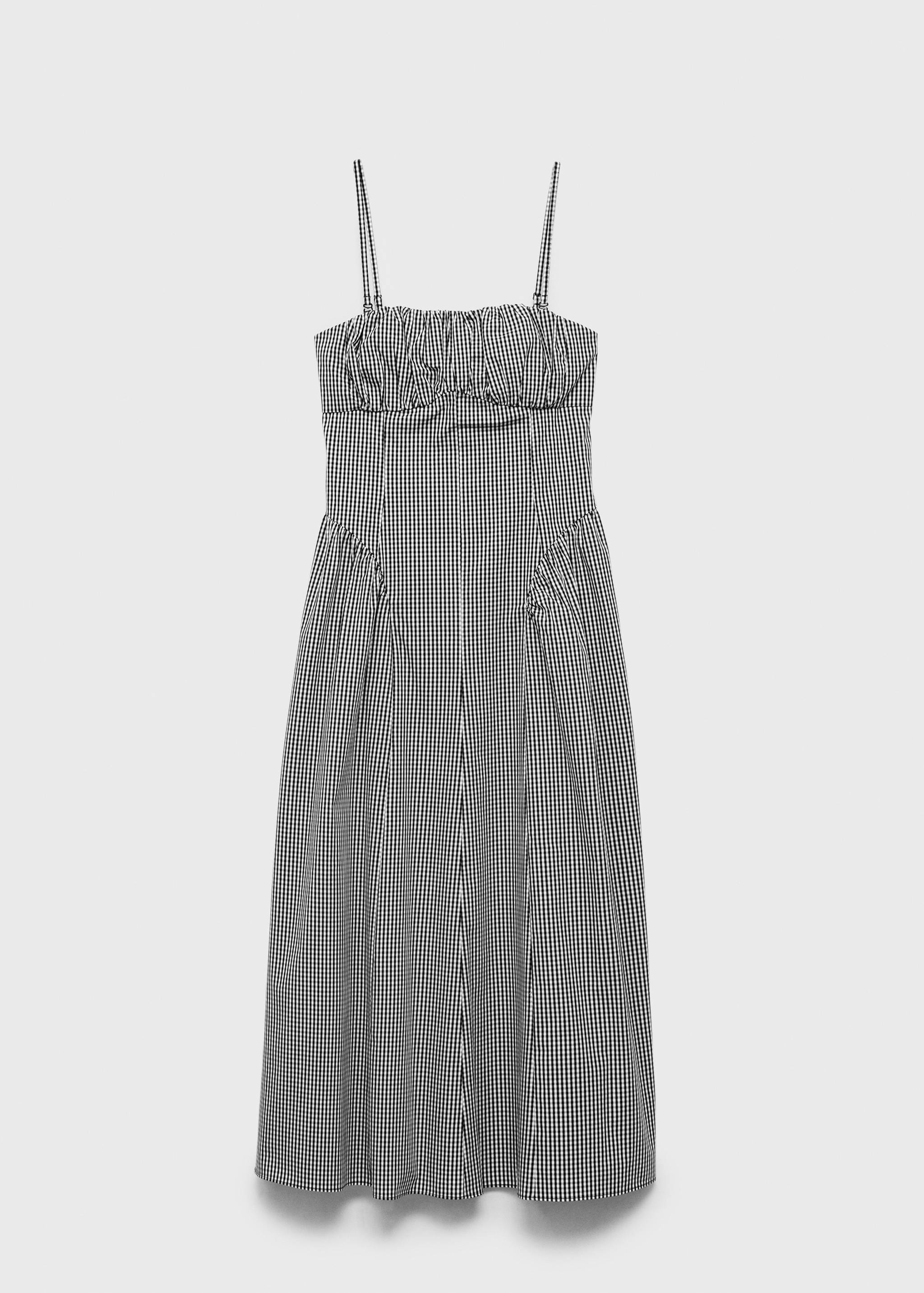 Robe midi imprimé à carreaux vichy - Article sans modèle