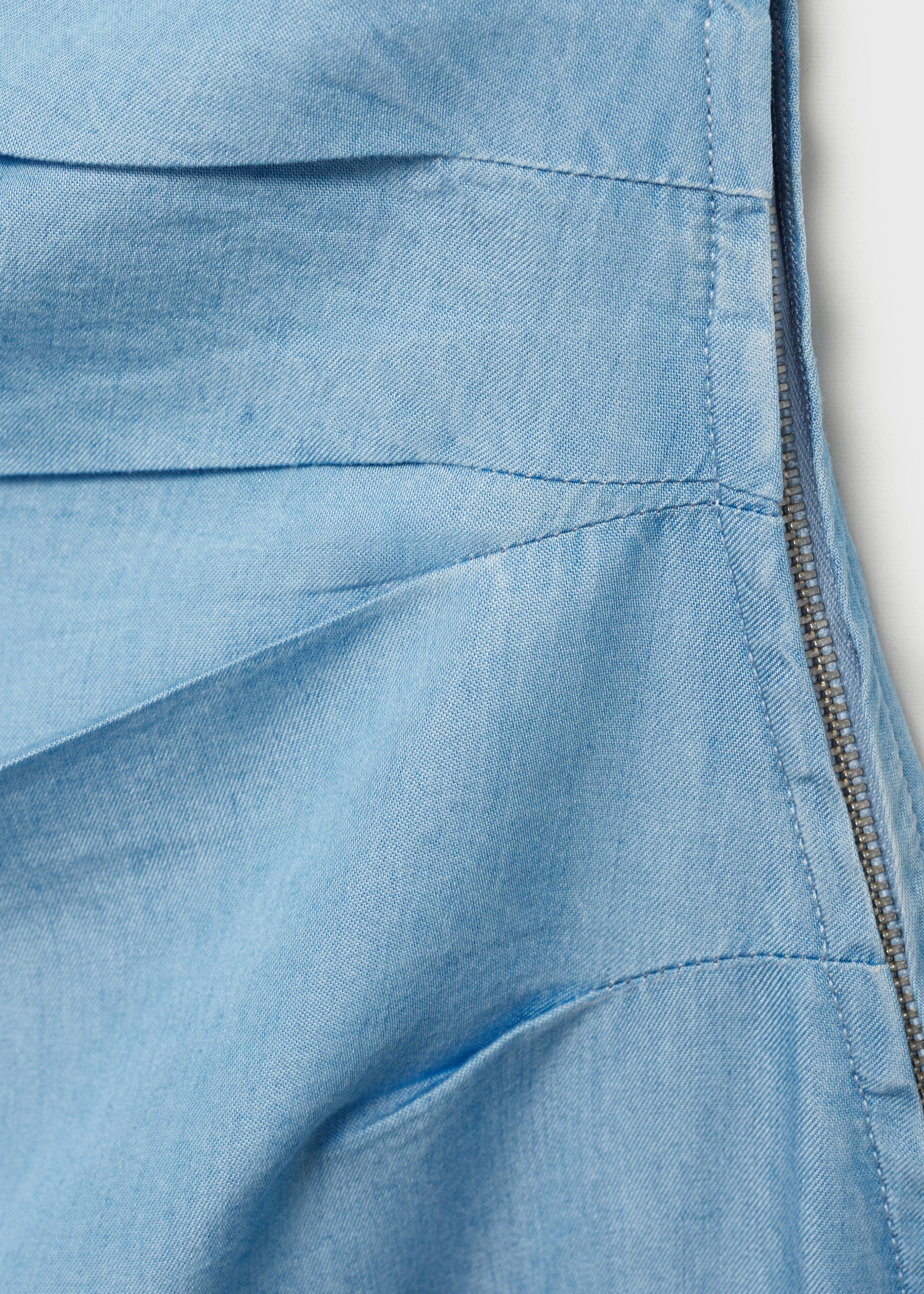 Draped asymmetrical lyocell dress - Details of the article 0