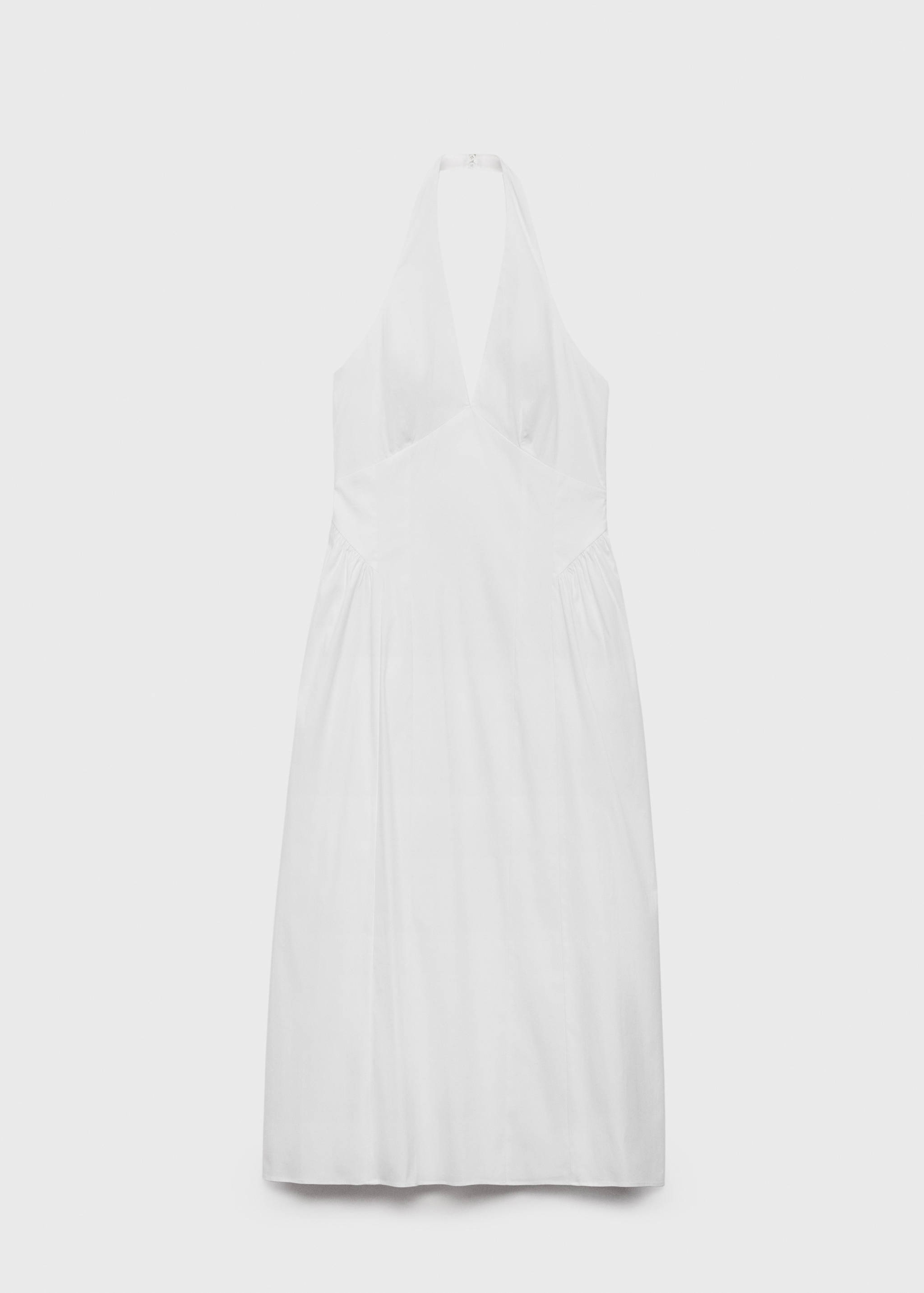 Halter neck cotton midi-dress - Article without model