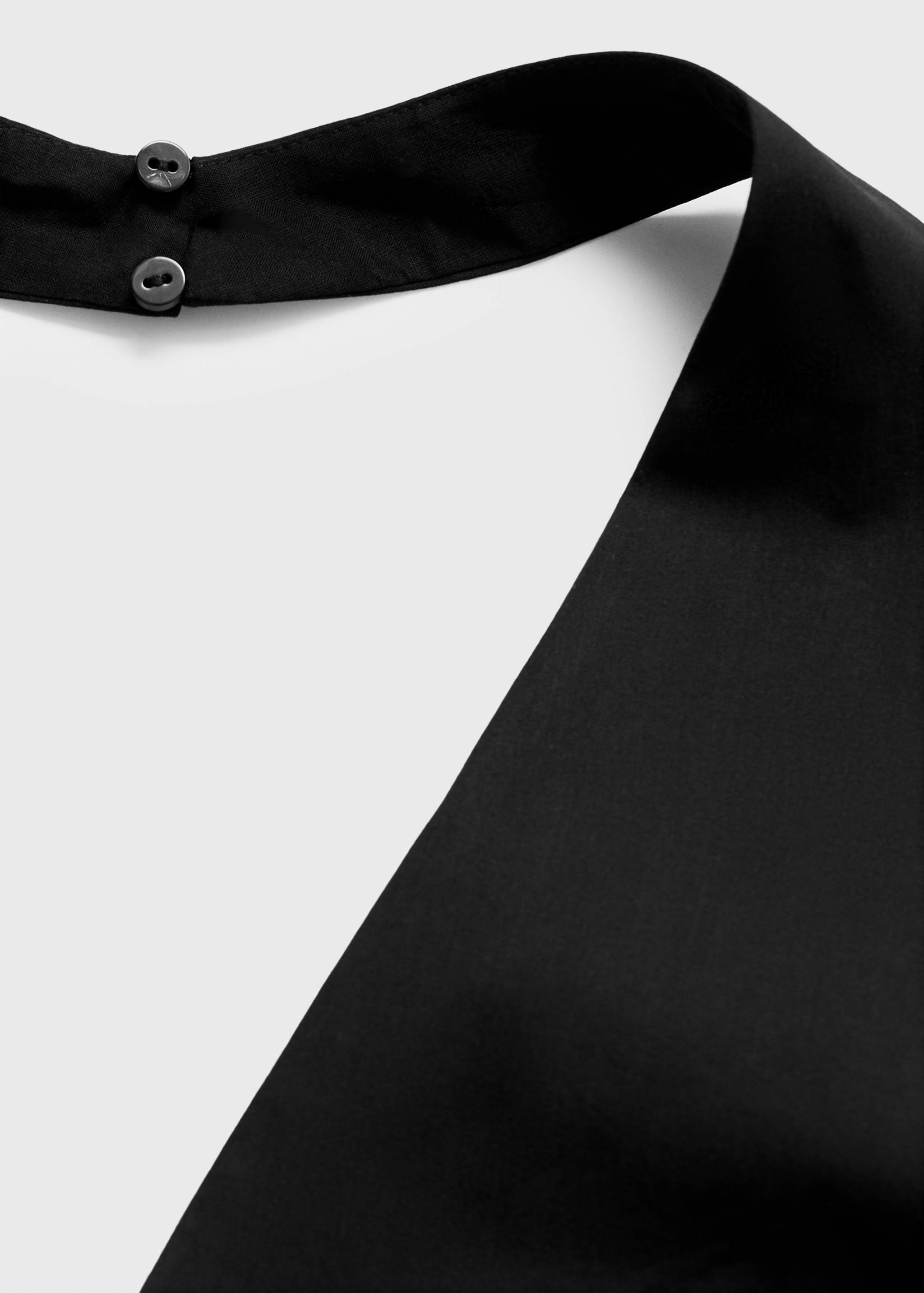 Midiklänning i bomull med halterneck - Detaljer om artikeln 0