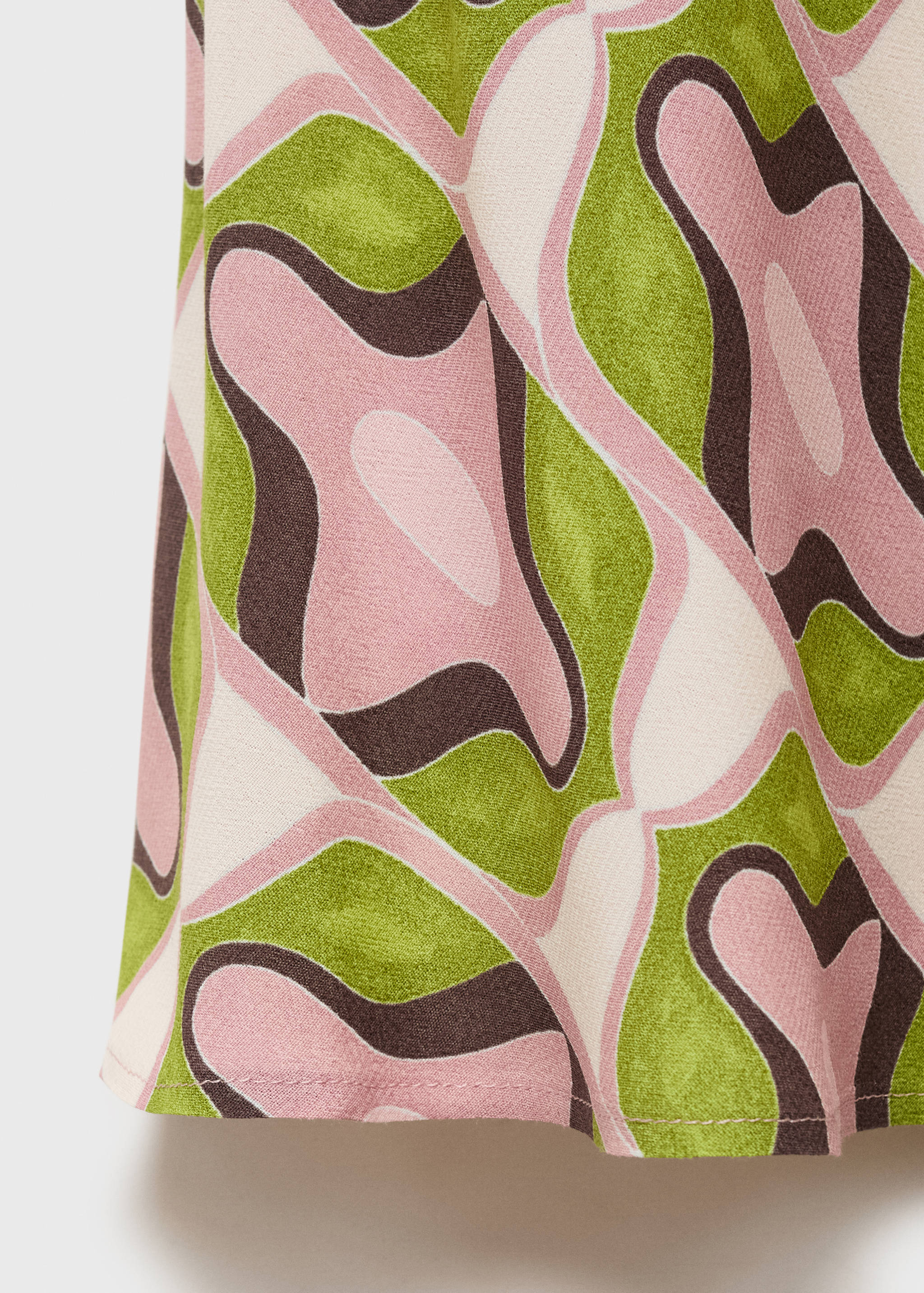 Abstract-print midi-dress - Details of the article 0