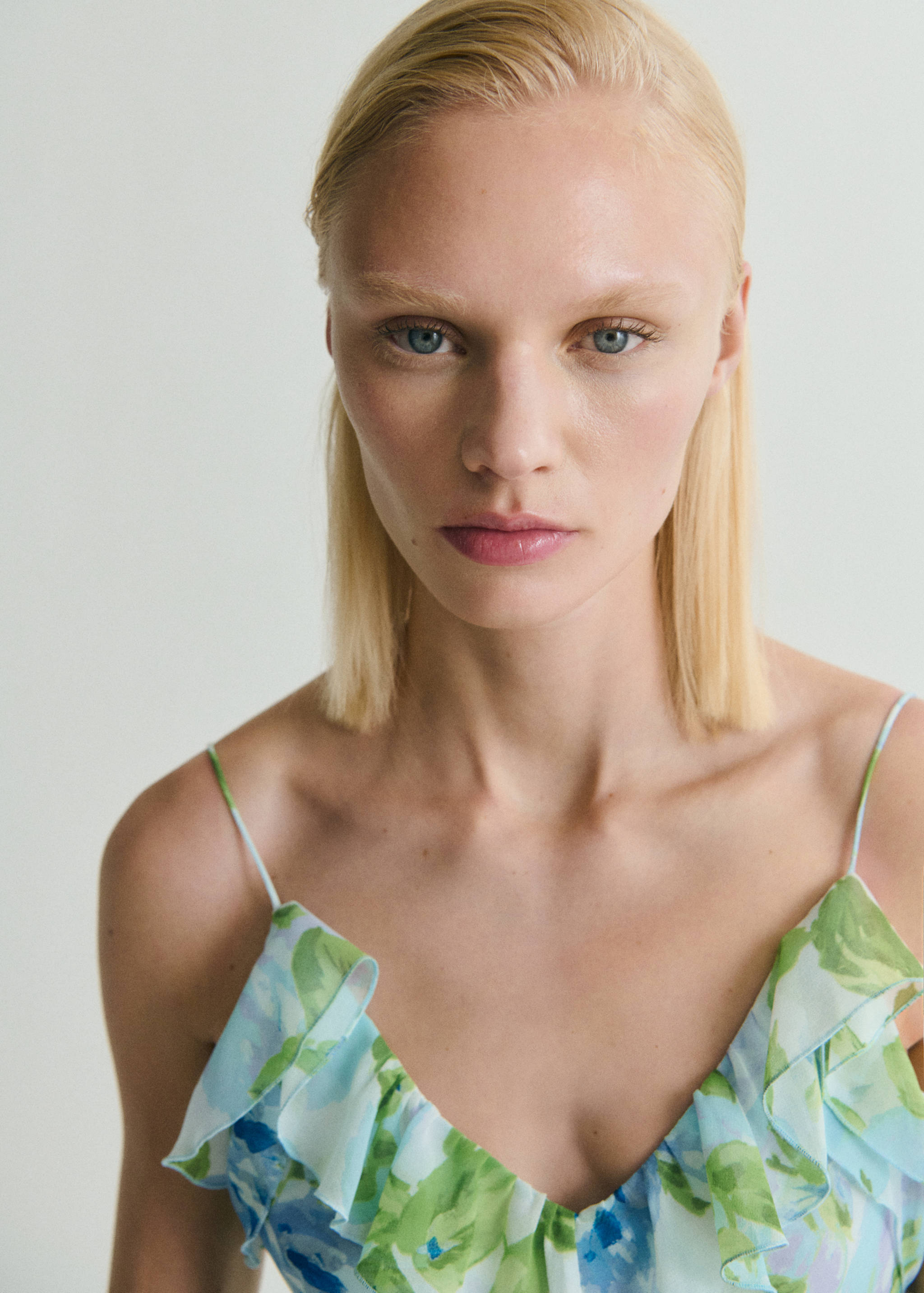 Robe à fleurs volantée - Détail de l'article 1