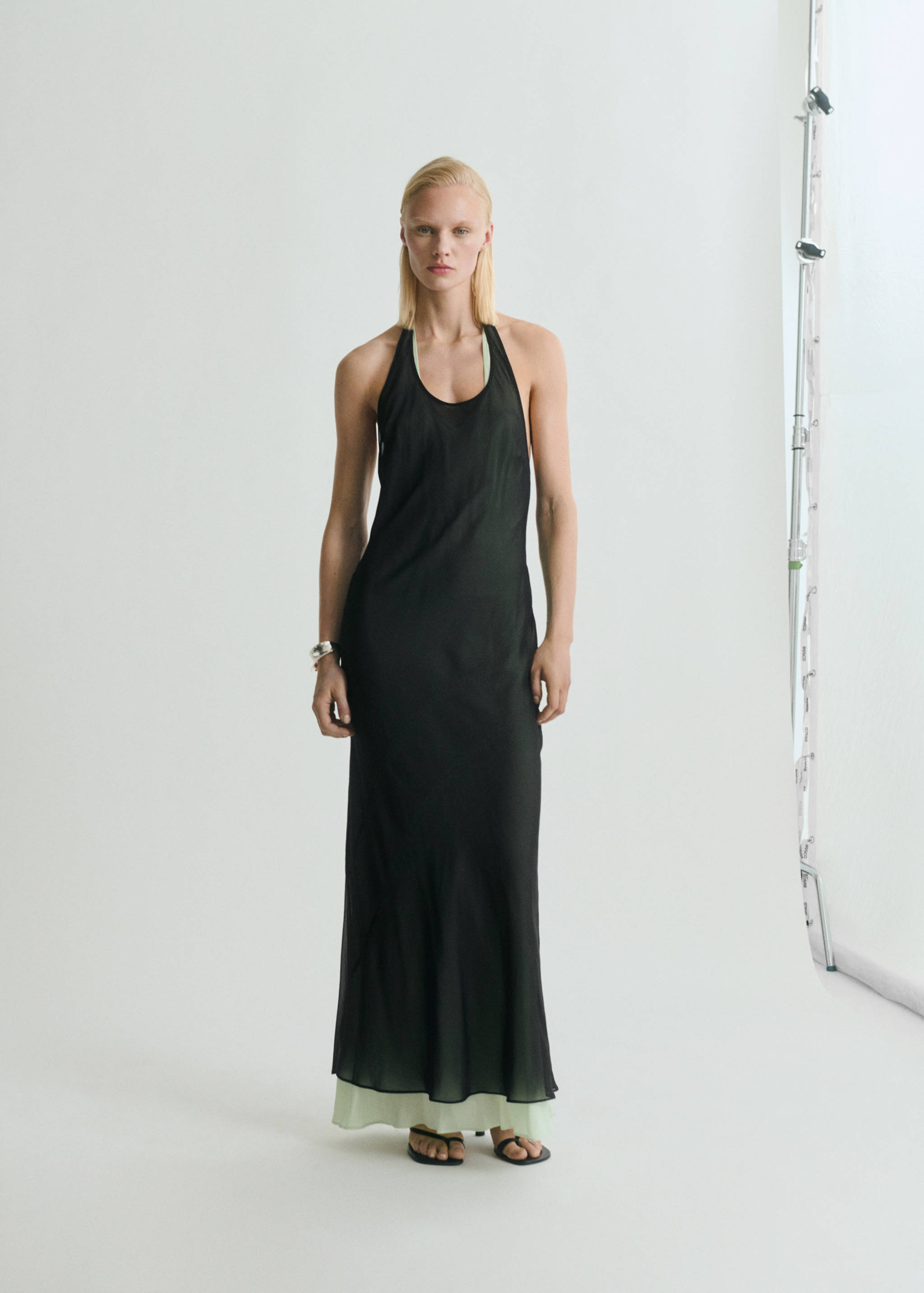 Semi-transparent combination dress - General plane