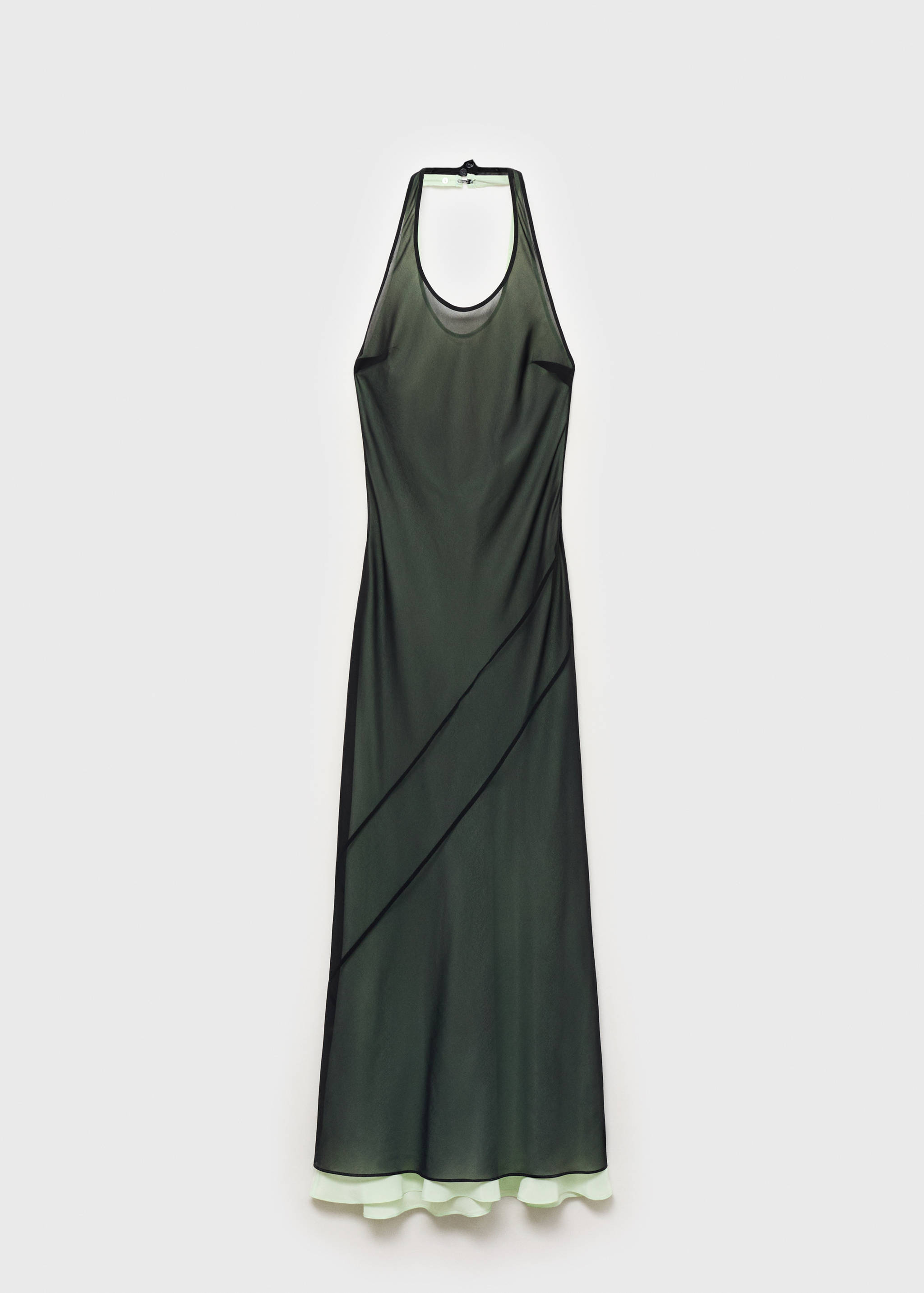 Semi-transparent combination dress - Article without model