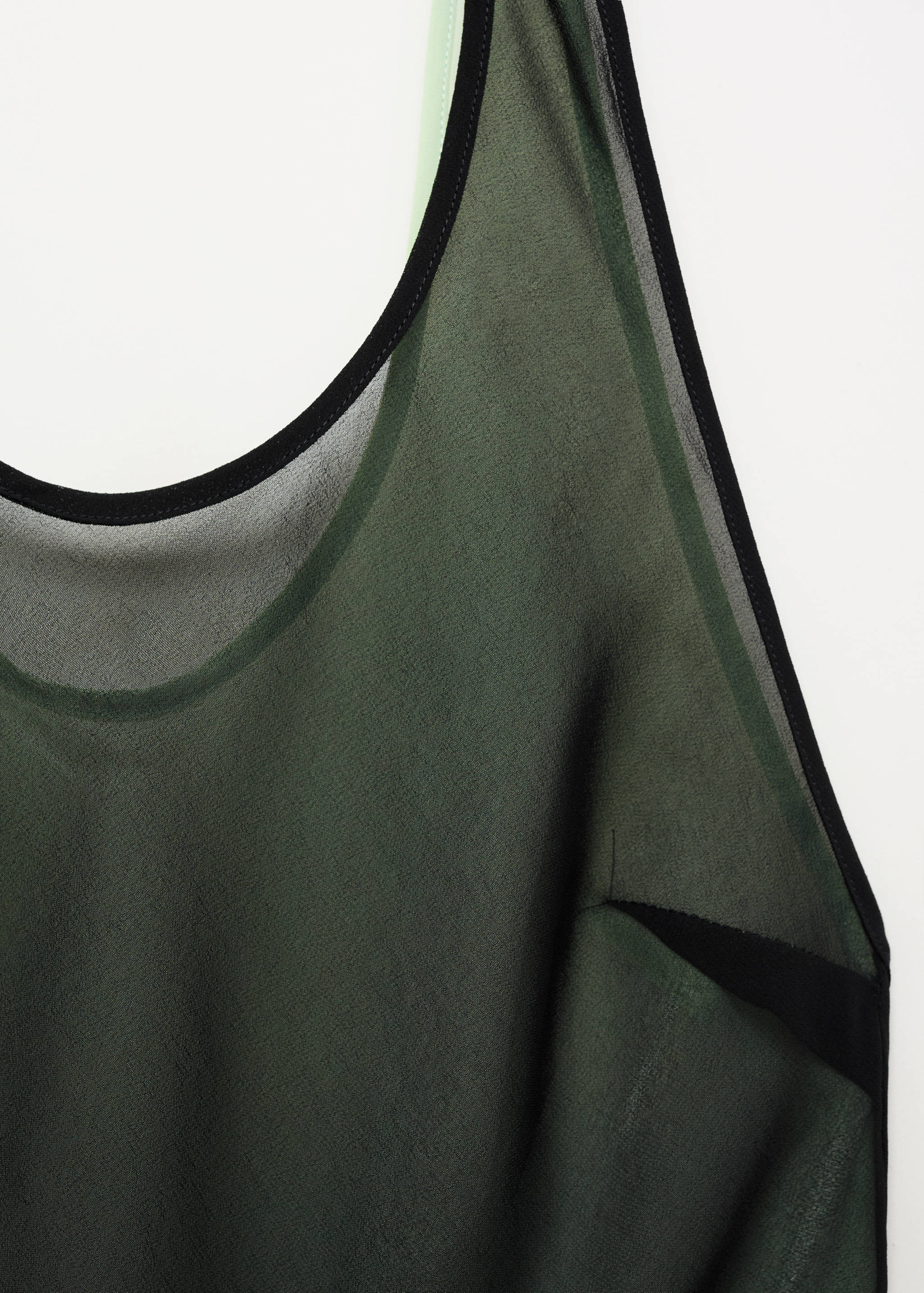 Semi-transparent combination dress - Details of the article 8