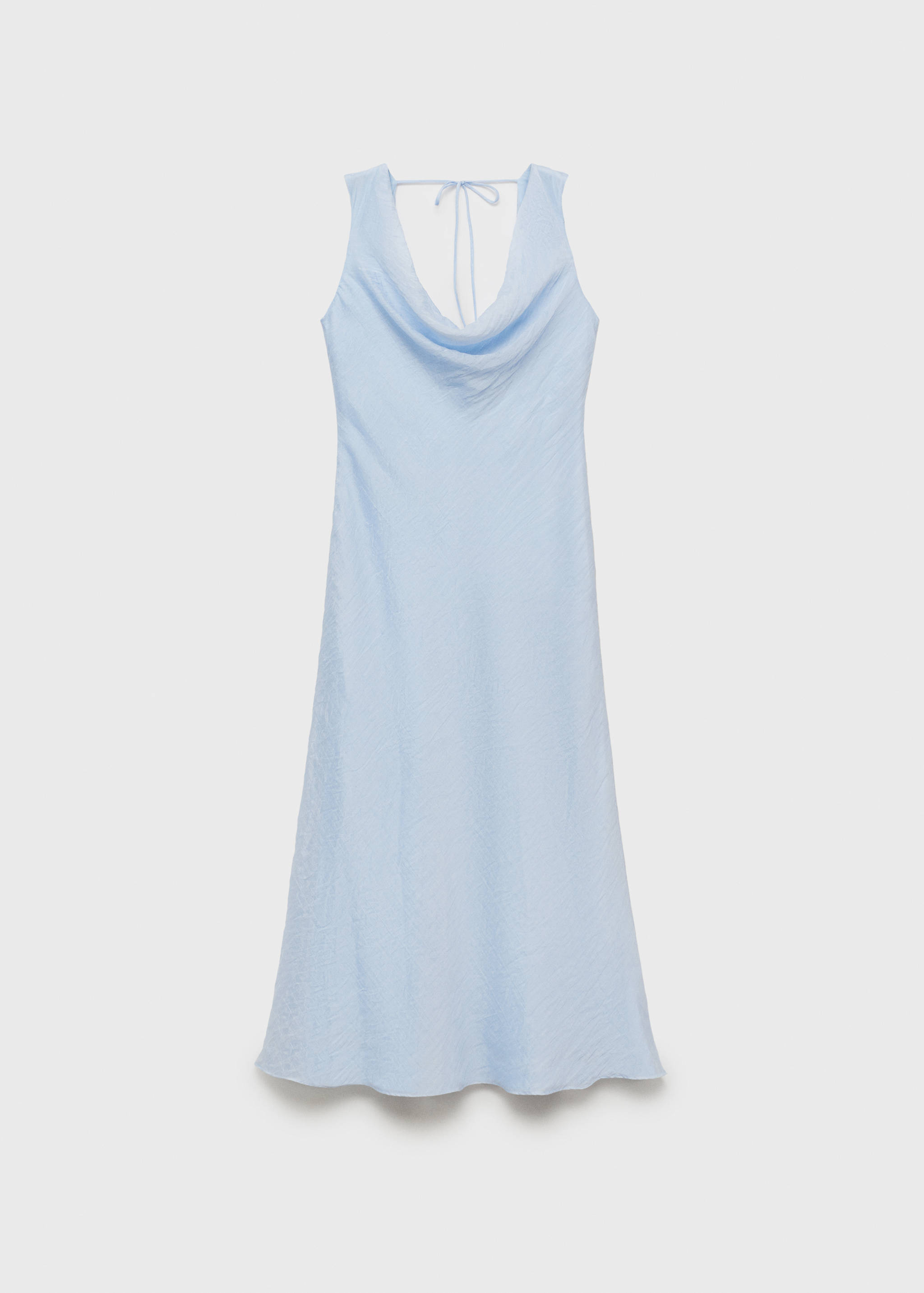 Vestido midi com decote drapeado - Artigo sem modelo