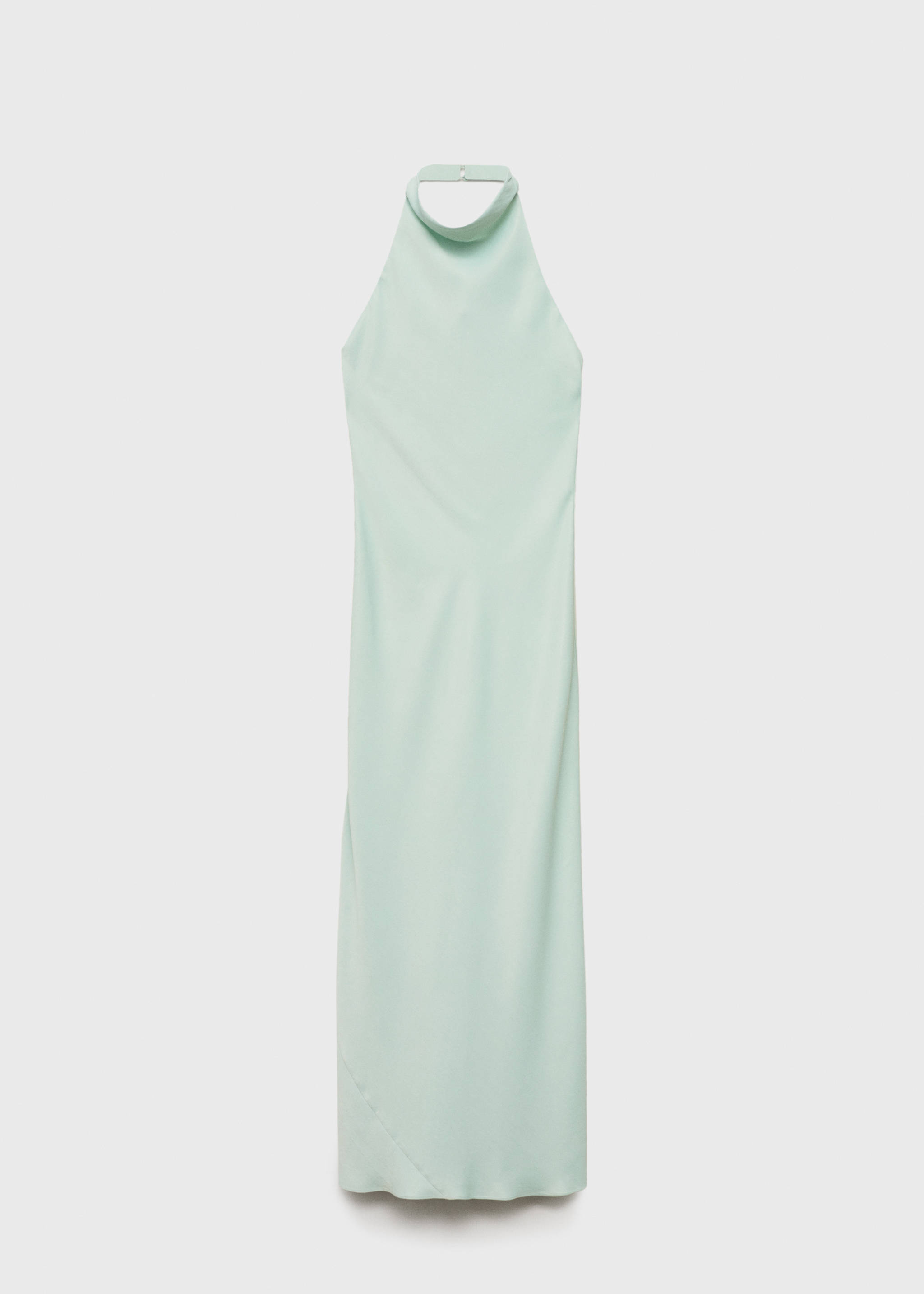 Vestido satinado cuello halter - Artículo sin modelo