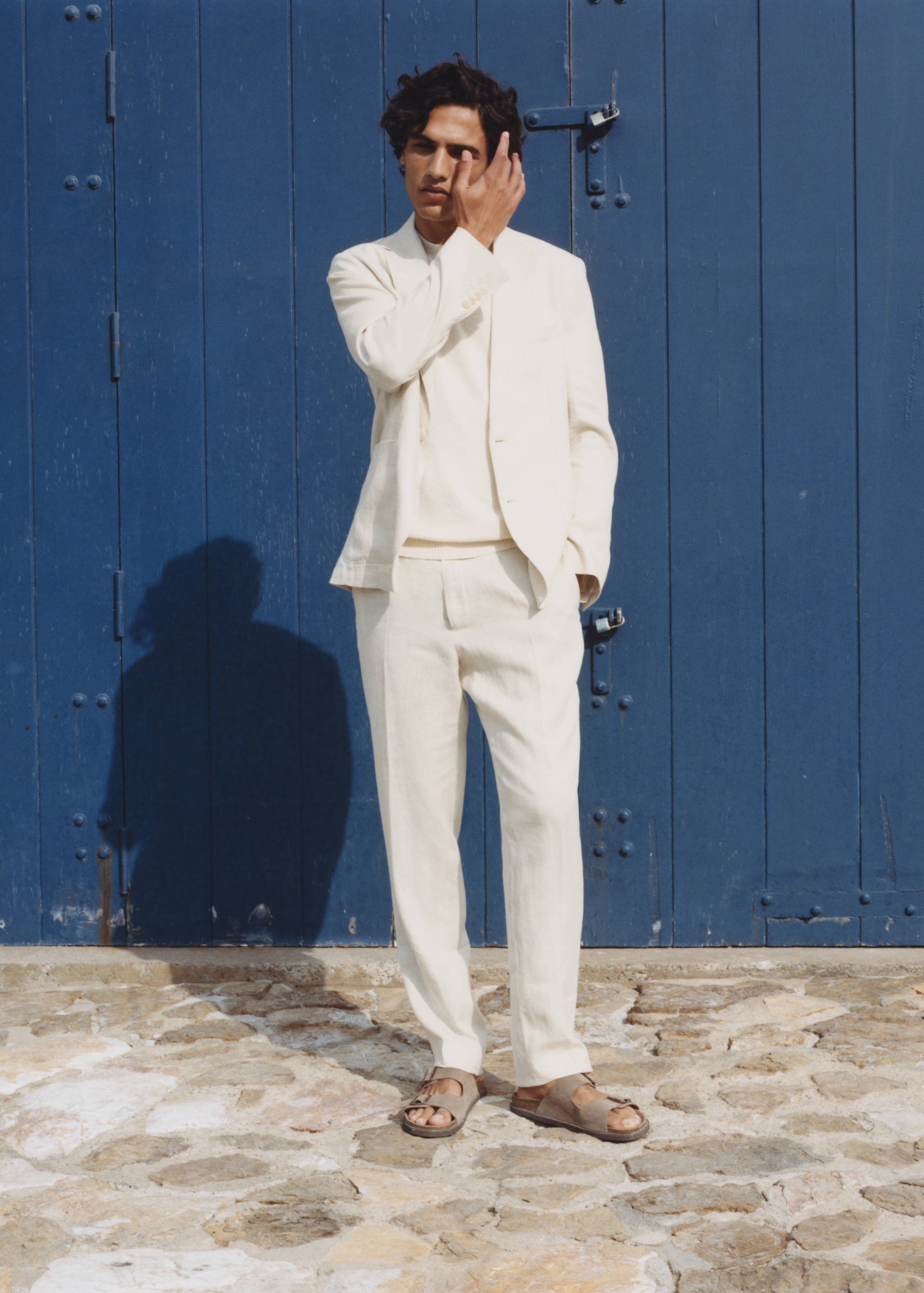 Linen-lyocell blend suit pants - Details of the article 5