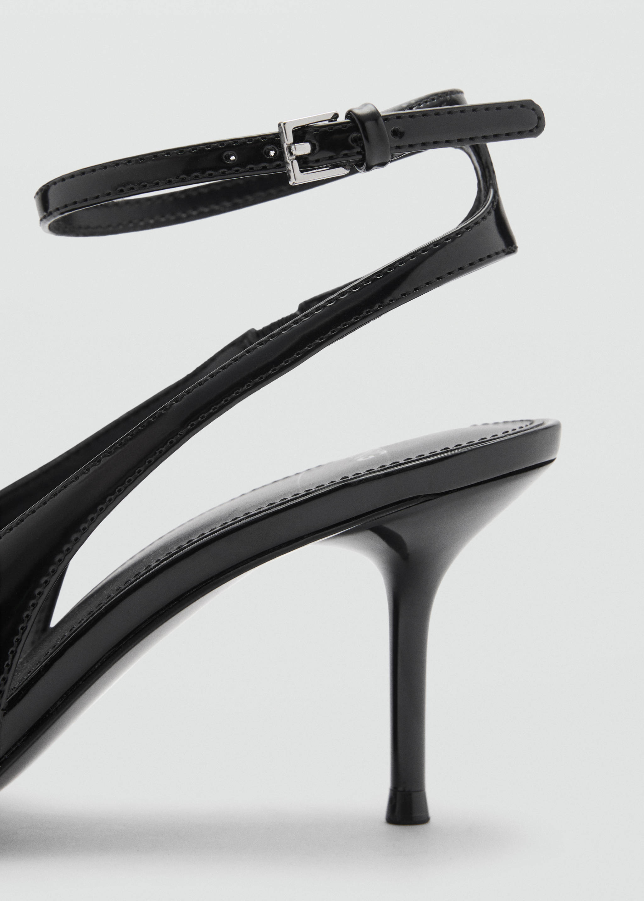 Patent-effect stiletto-heel shoes - Details of the article 1