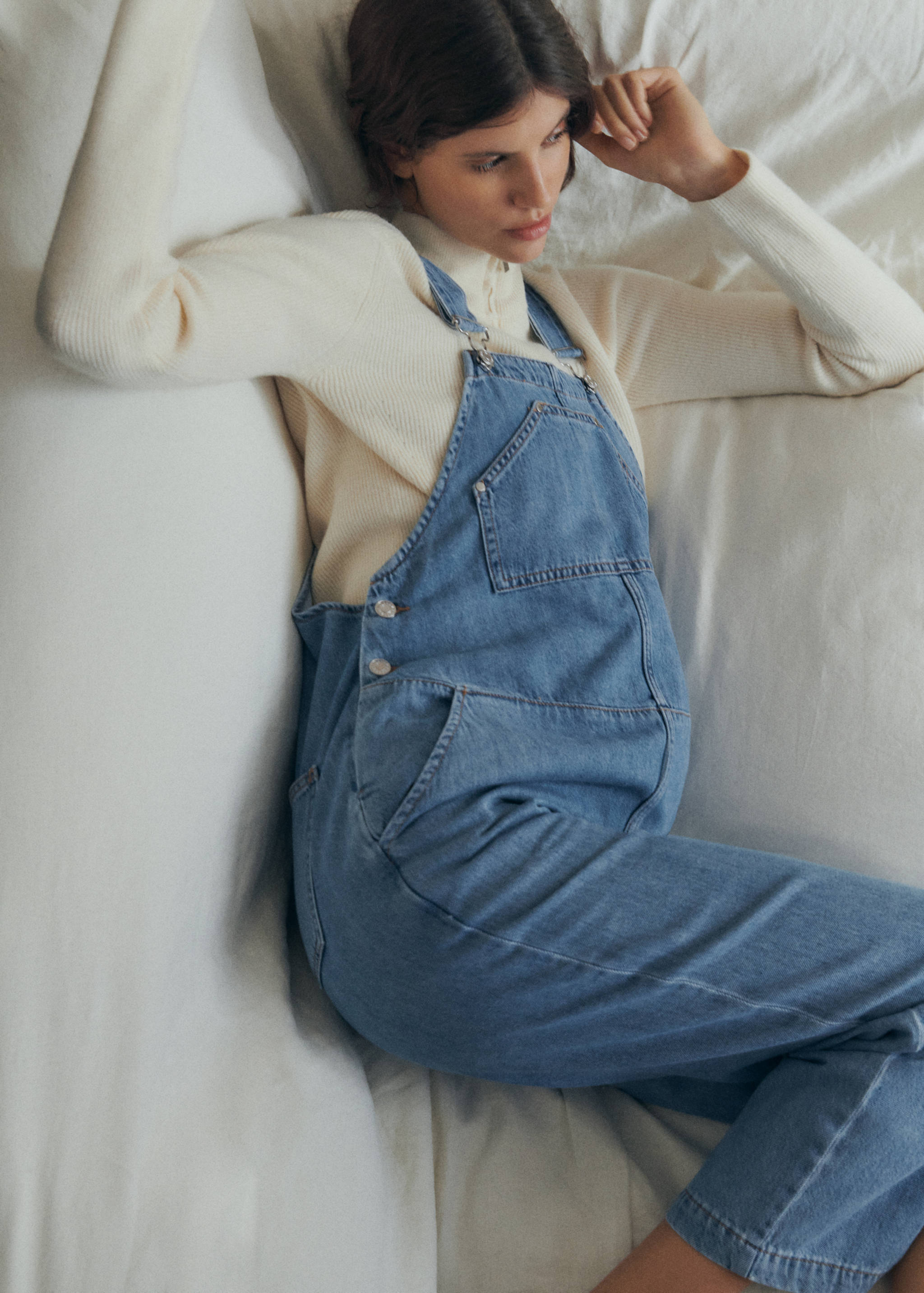 Maternity denim dungarees - Details of the article 6