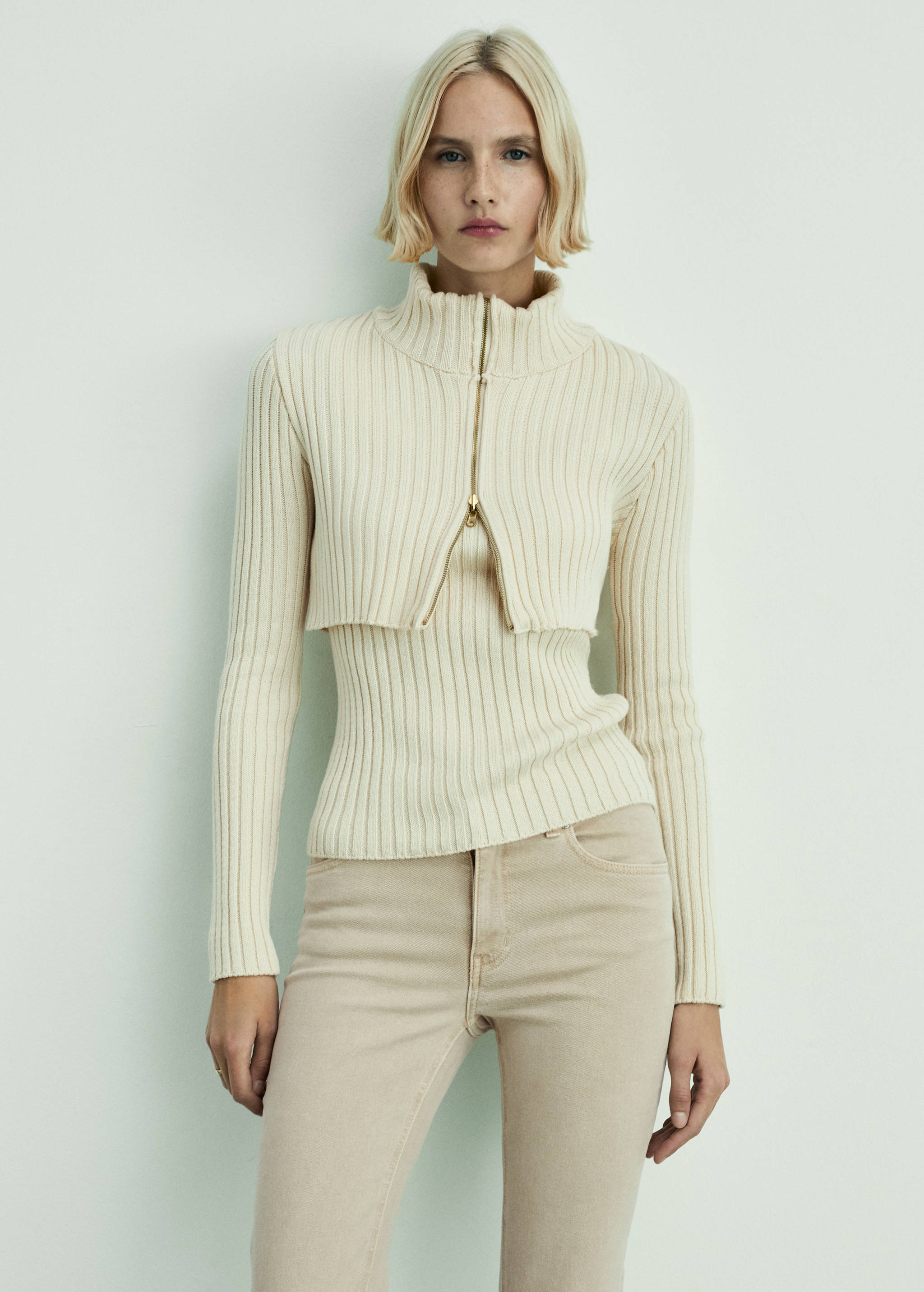 Sienna flared cropped jeans - Details of the article 1