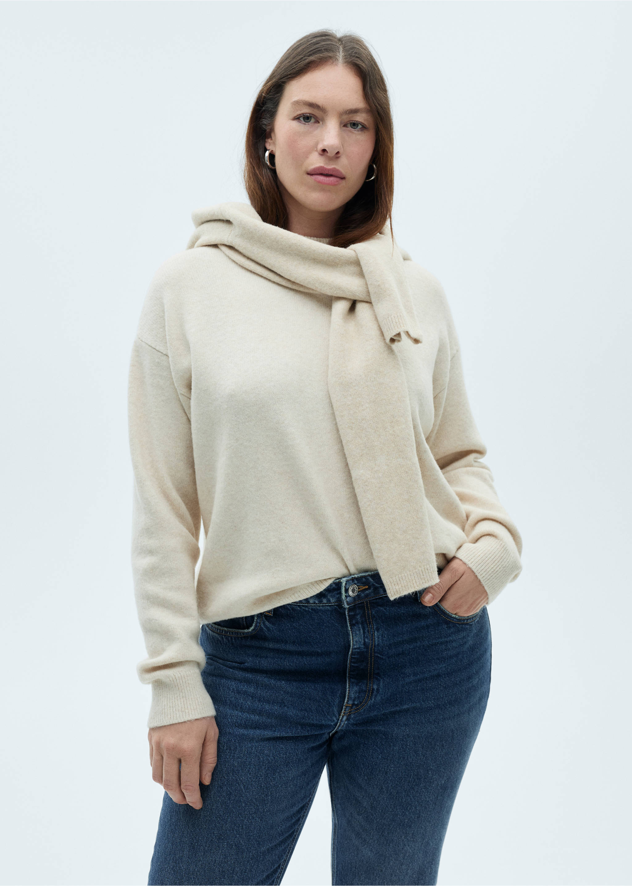 Джинсы Mom2000 mom с высокой талией - Деталь изделия 5, Темно-синий. Ref: 87010241-00.