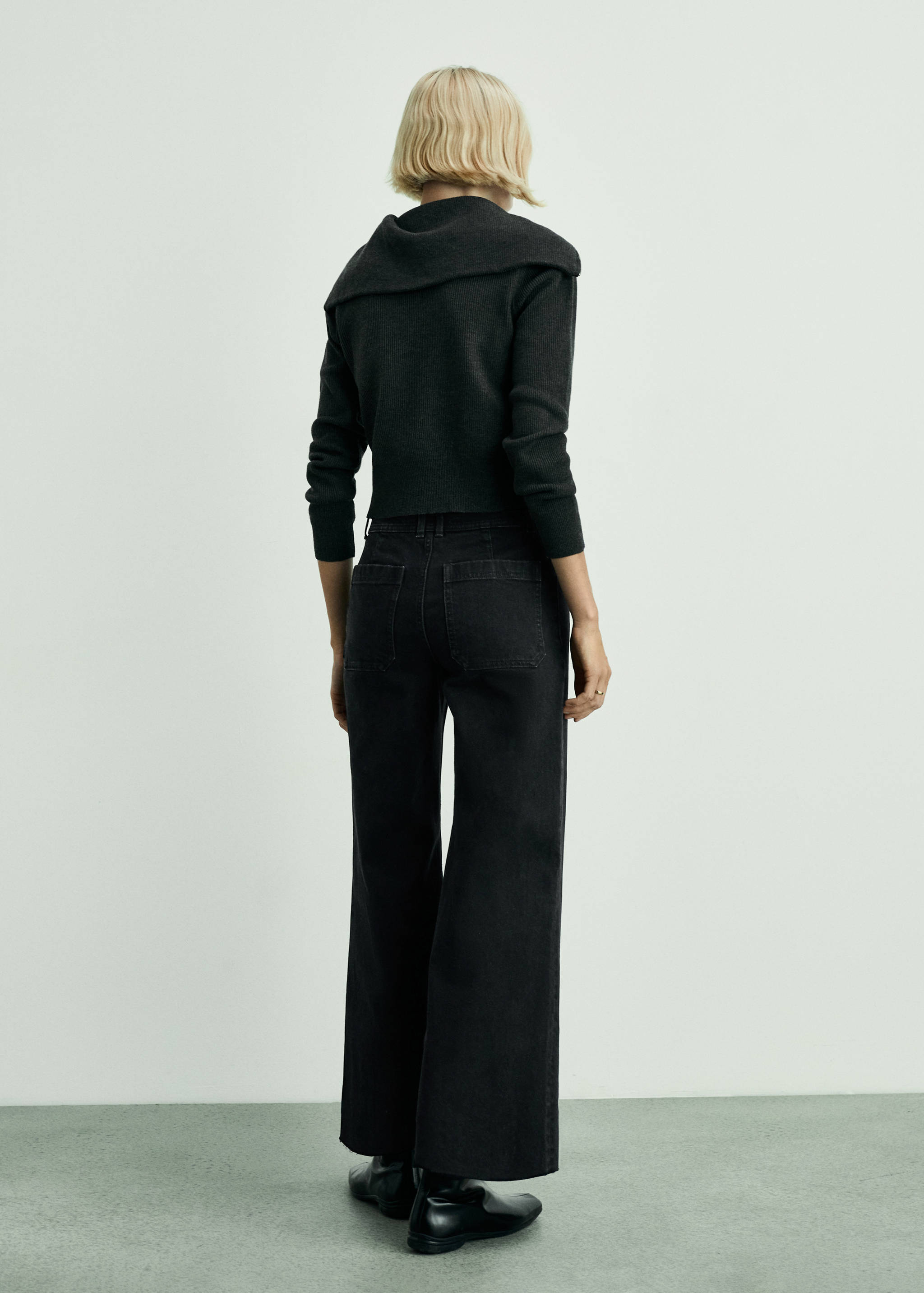 Jean style jupe-culotte Catherin taille haute - Verso de l’article