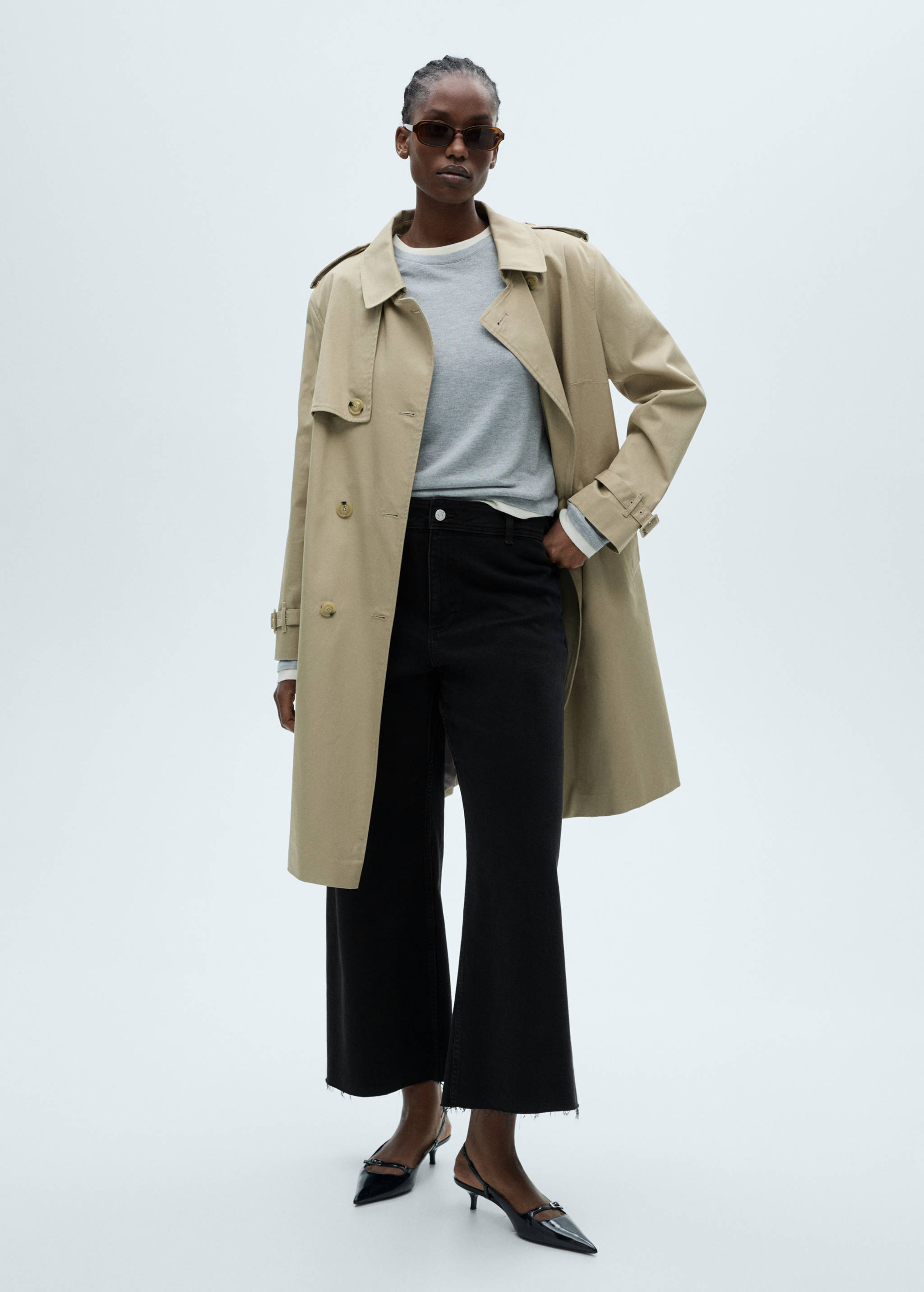 Jean style jupe-culotte Catherin taille haute - Détail de l'article 3