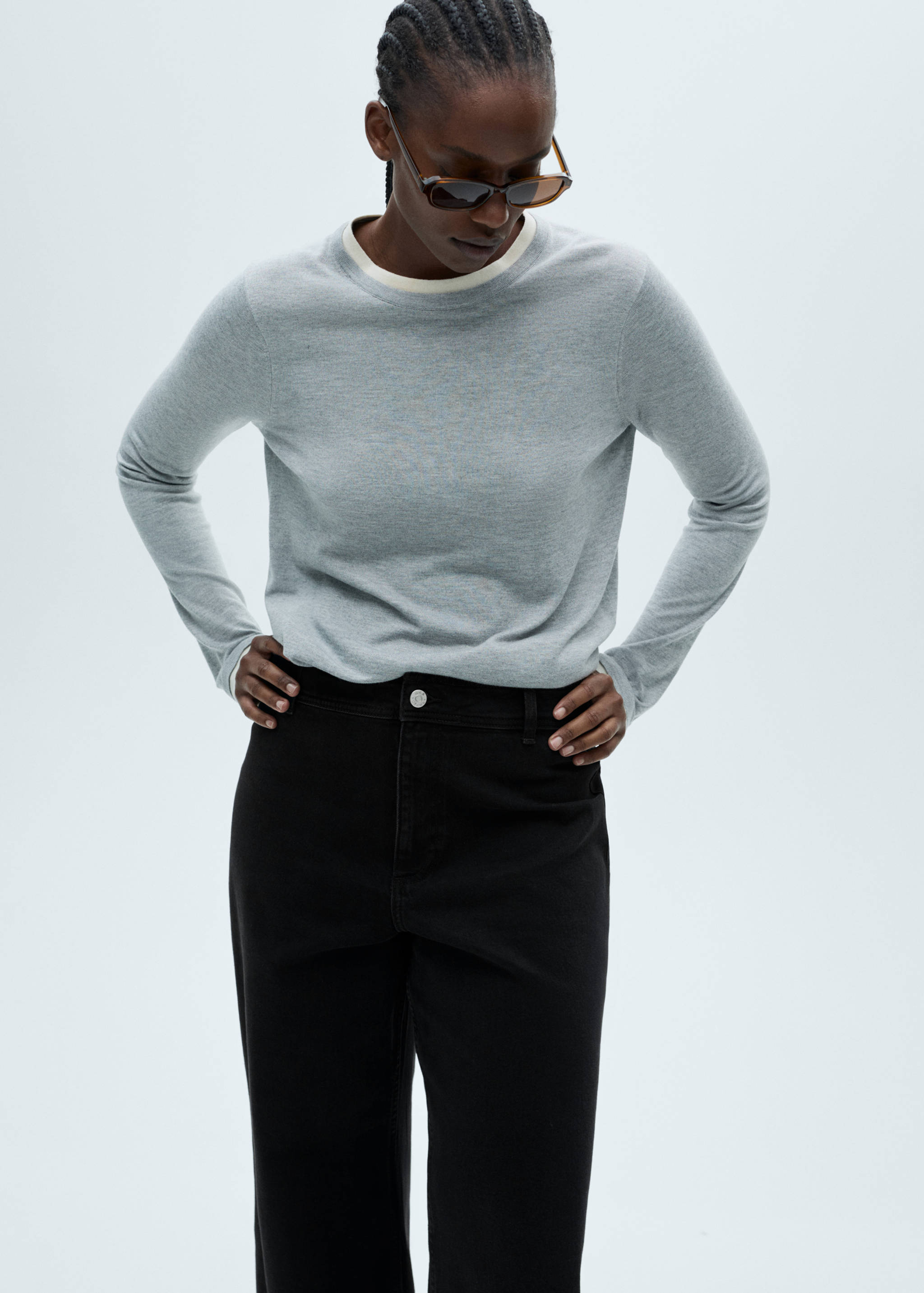 Jean style jupe-culotte Catherin taille haute - Détail de l'article 5