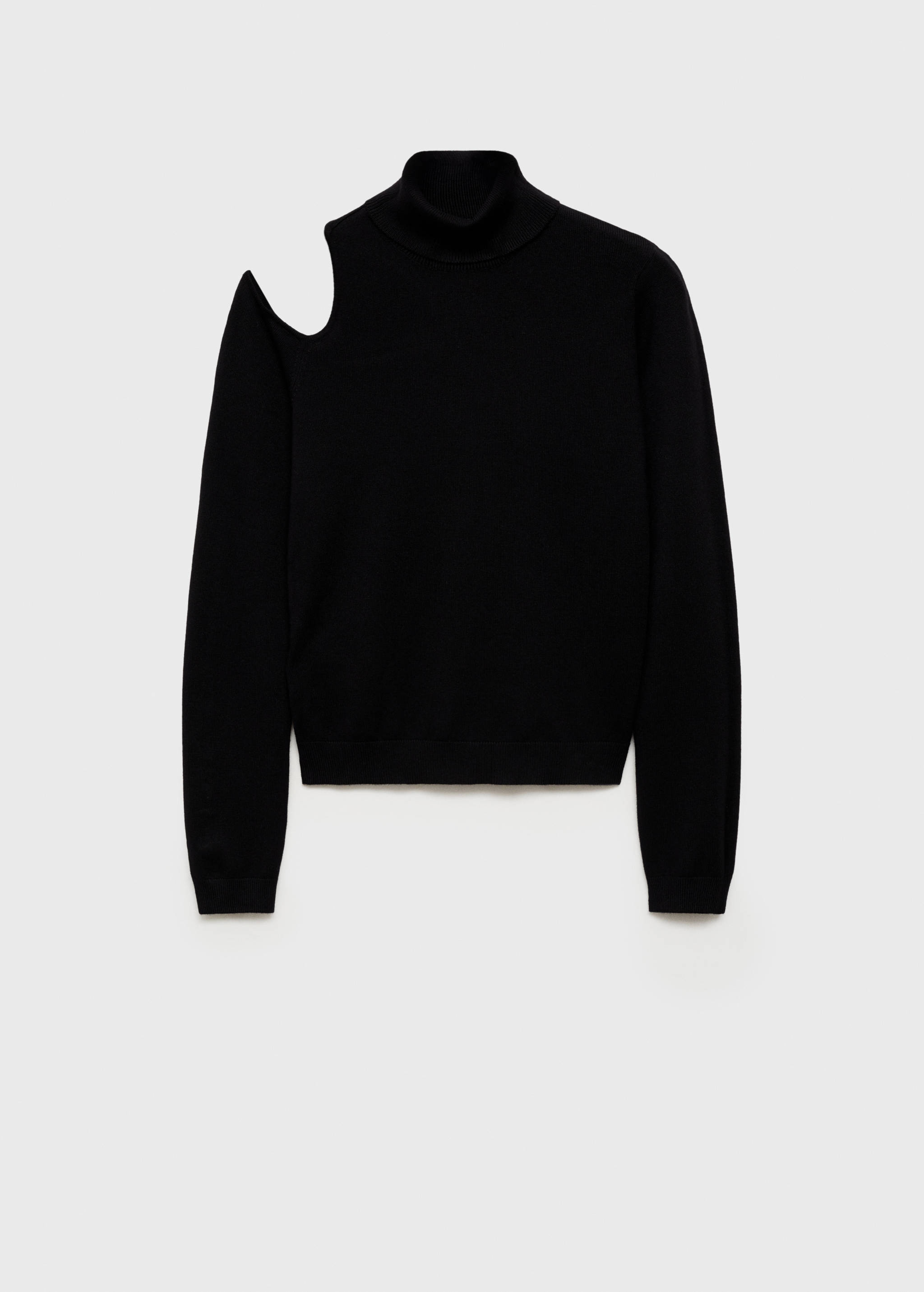 Asymmetrical sweater with shoulder opening - Article without model