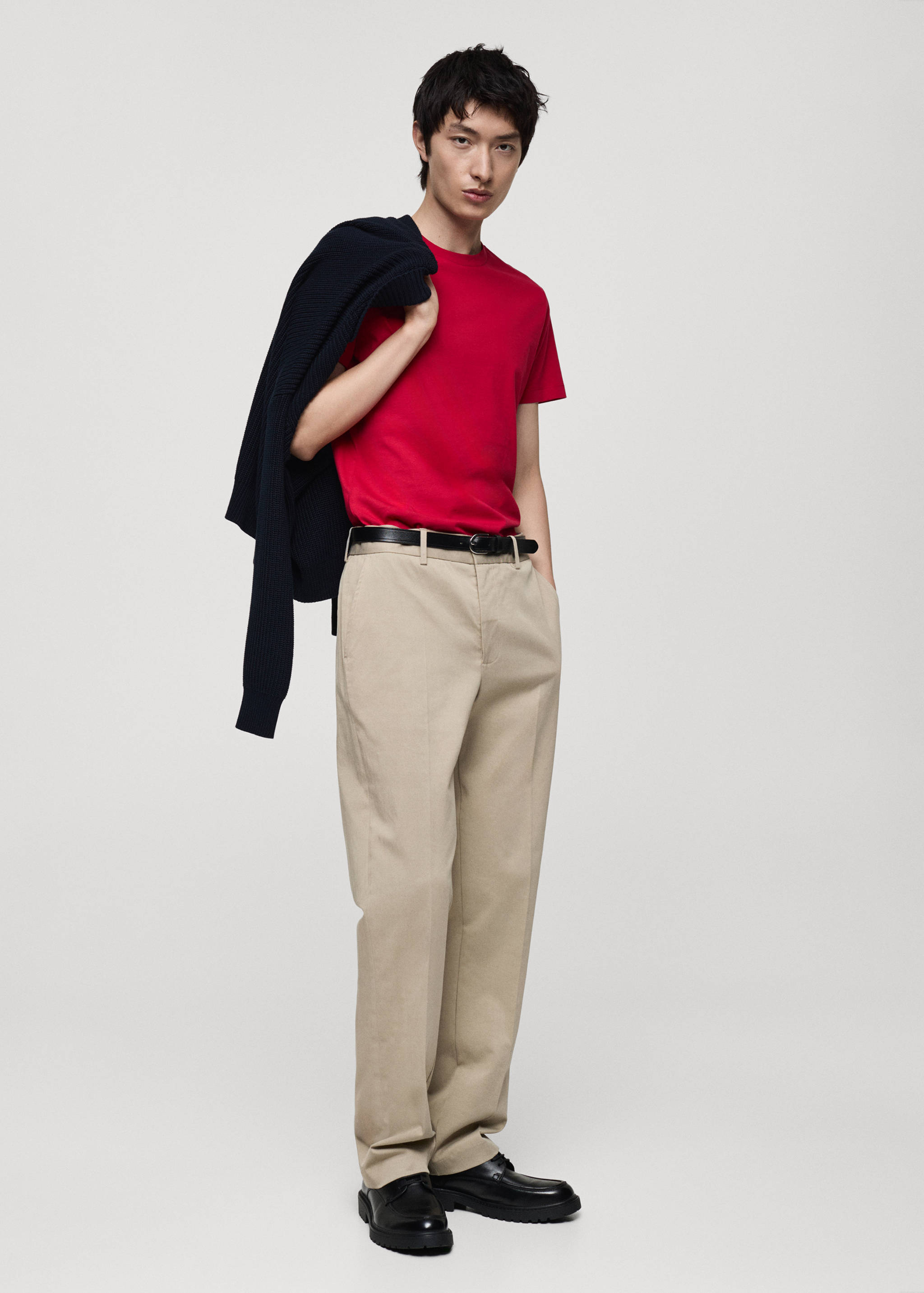 Camiseta 100% algodón slim fit - Plano general