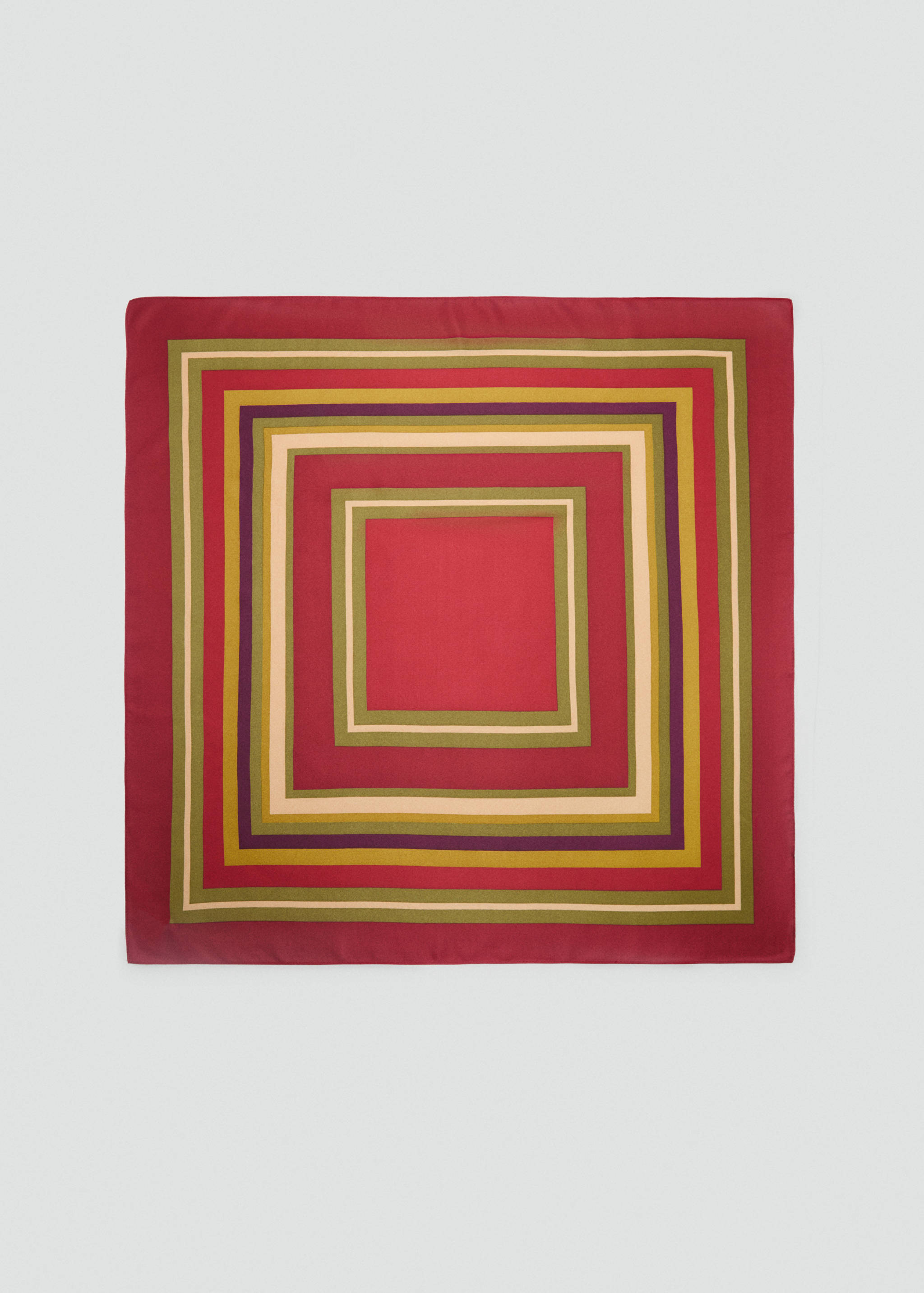 几何印花方巾 - null