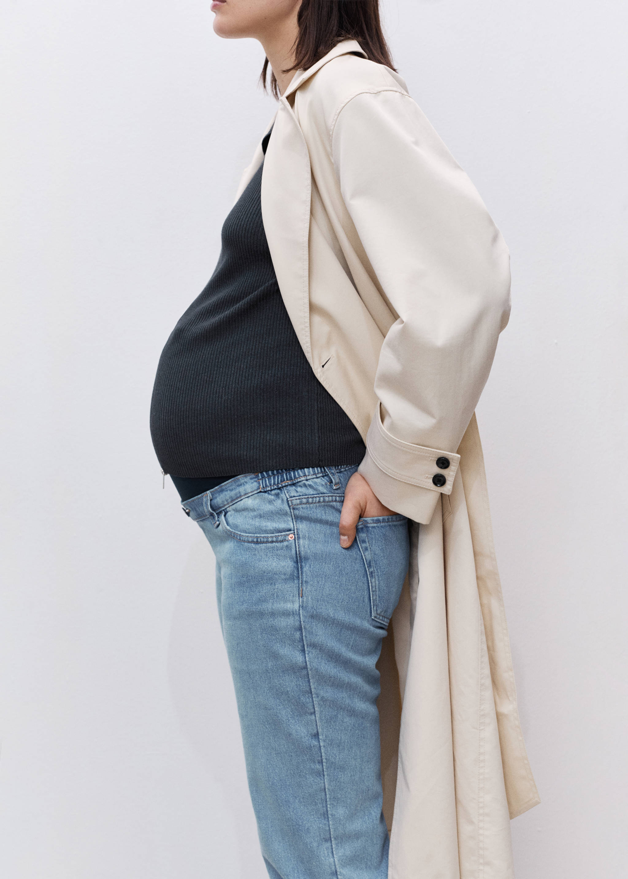 Maternity Straight Jeans - Details of the article 6