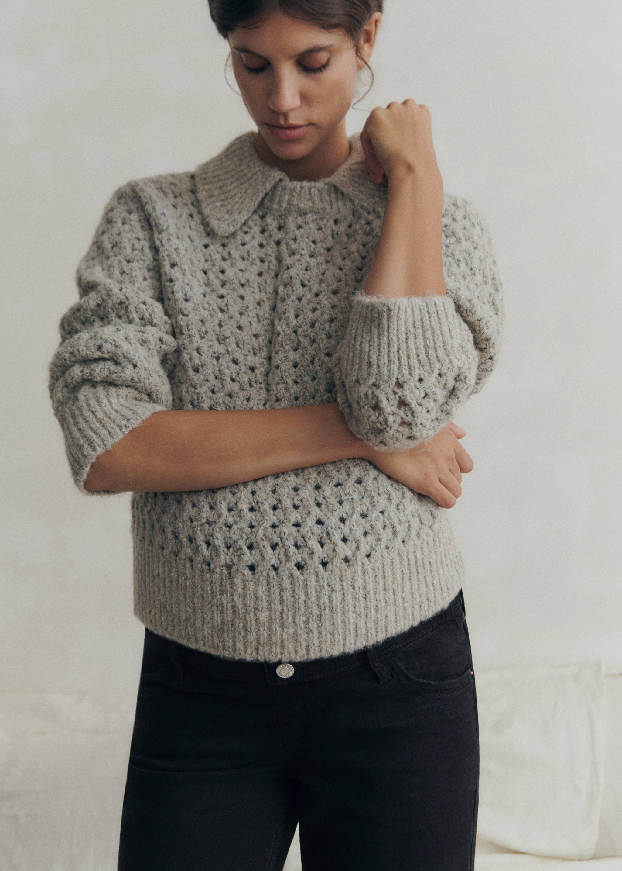 Maternity wide leg jeans - General plane