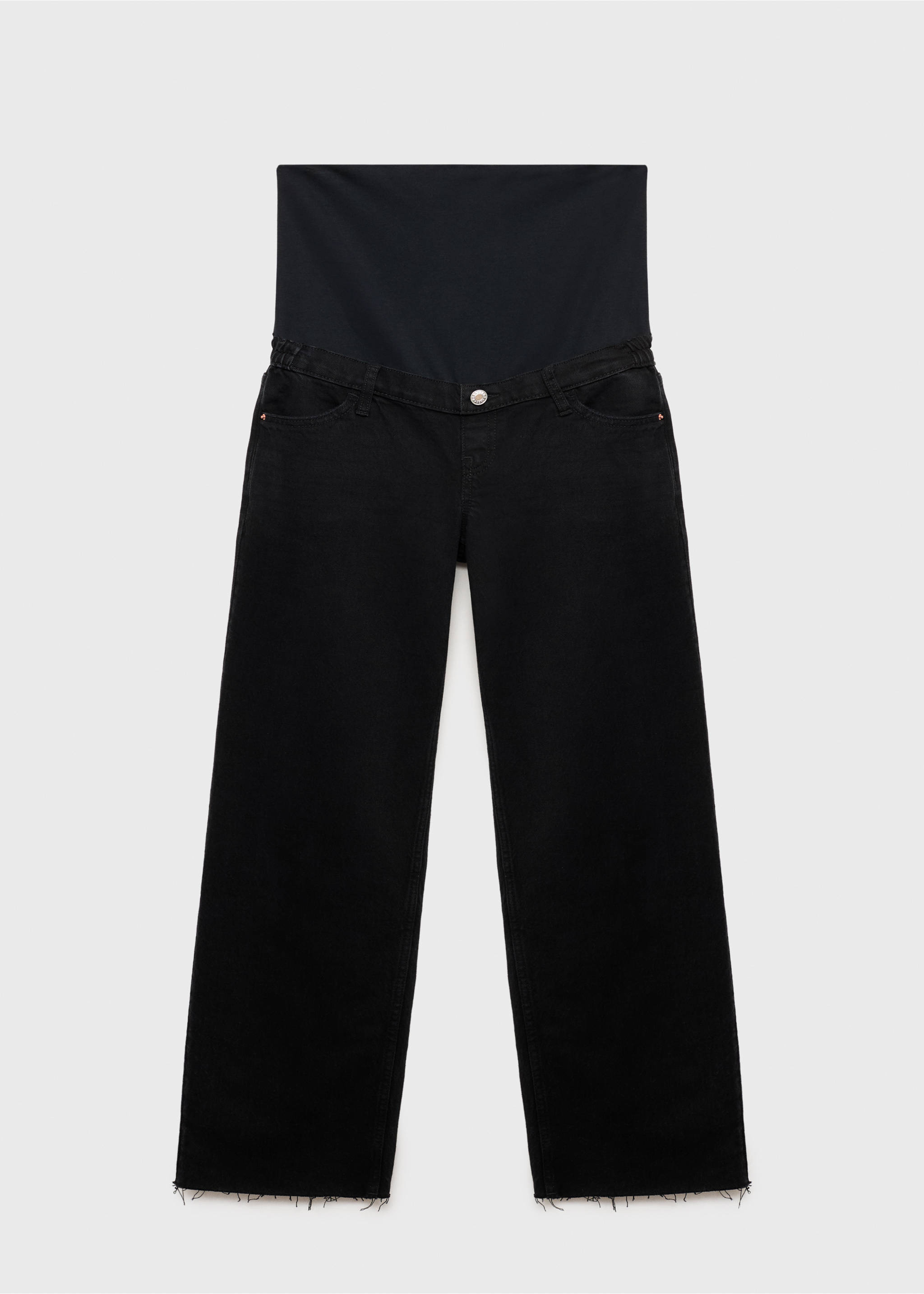 Jean de grossesse wideleg - Article sans modèle, Black denim. Ref: 87010266-00.