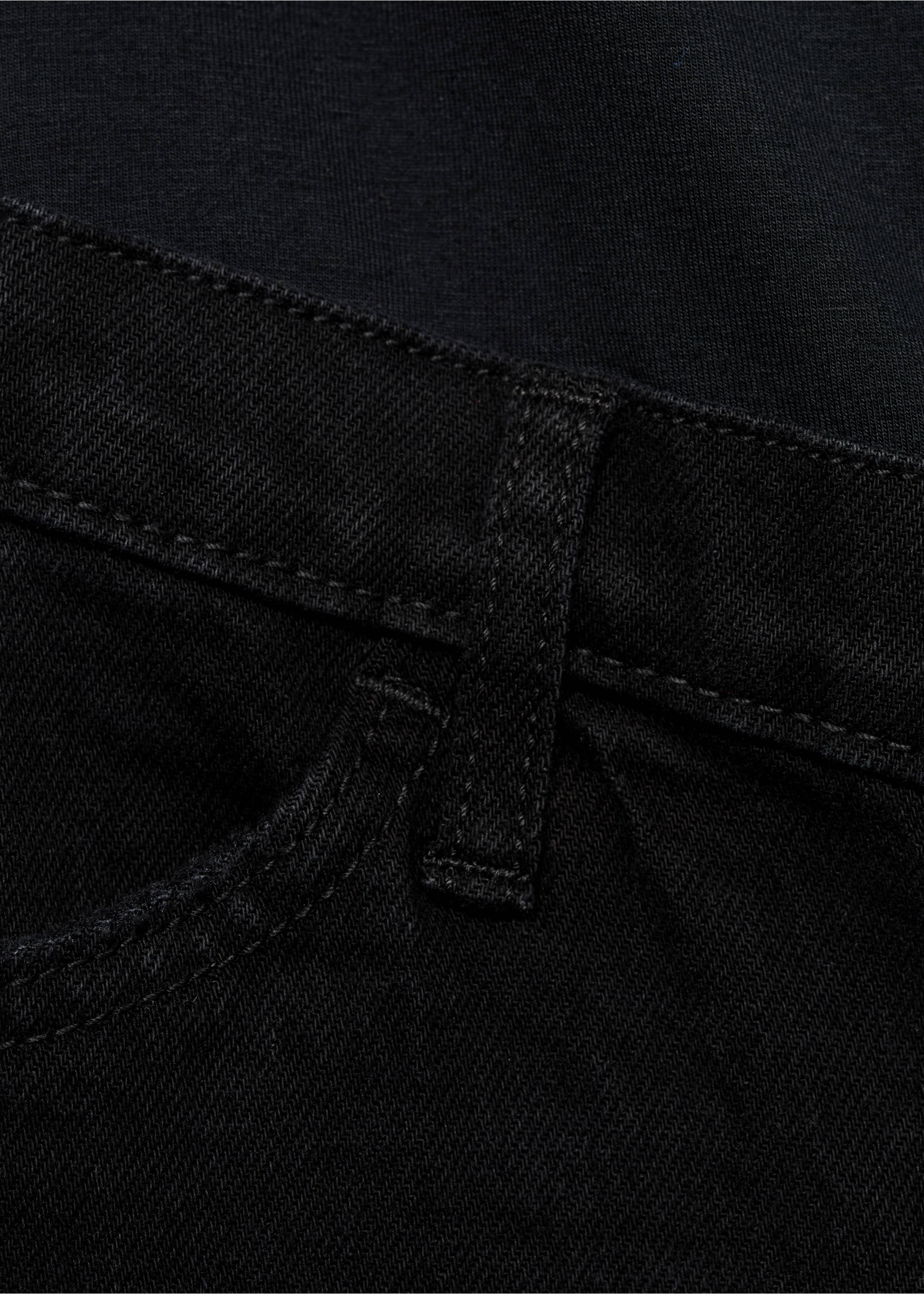 Jean de grossesse wideleg - Détail de l'article 8, Black denim. Ref: 87010266-00.