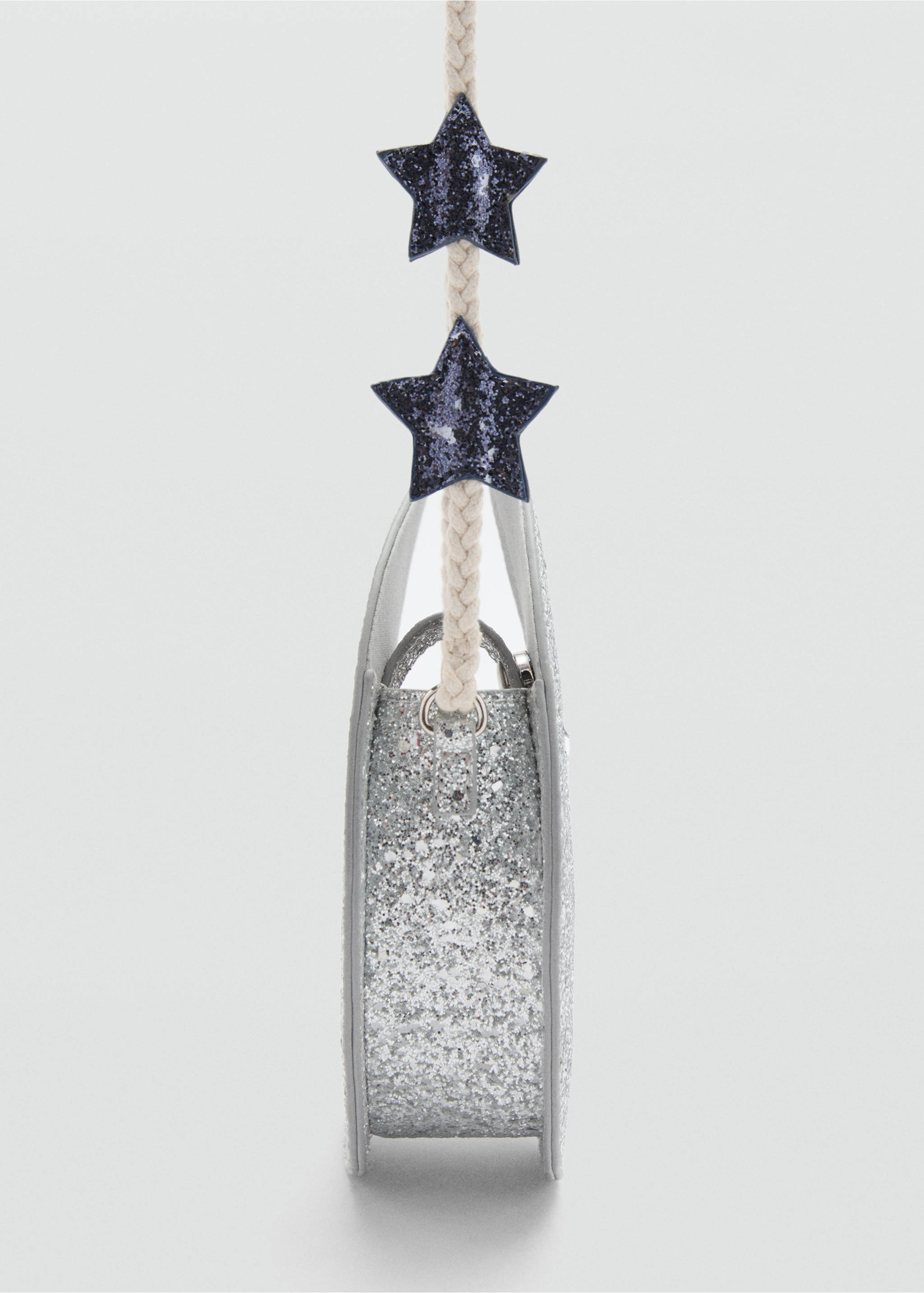 Bolso luna purpurina - Detalle del artículo 1, Plata. Ref: 87010268-00.