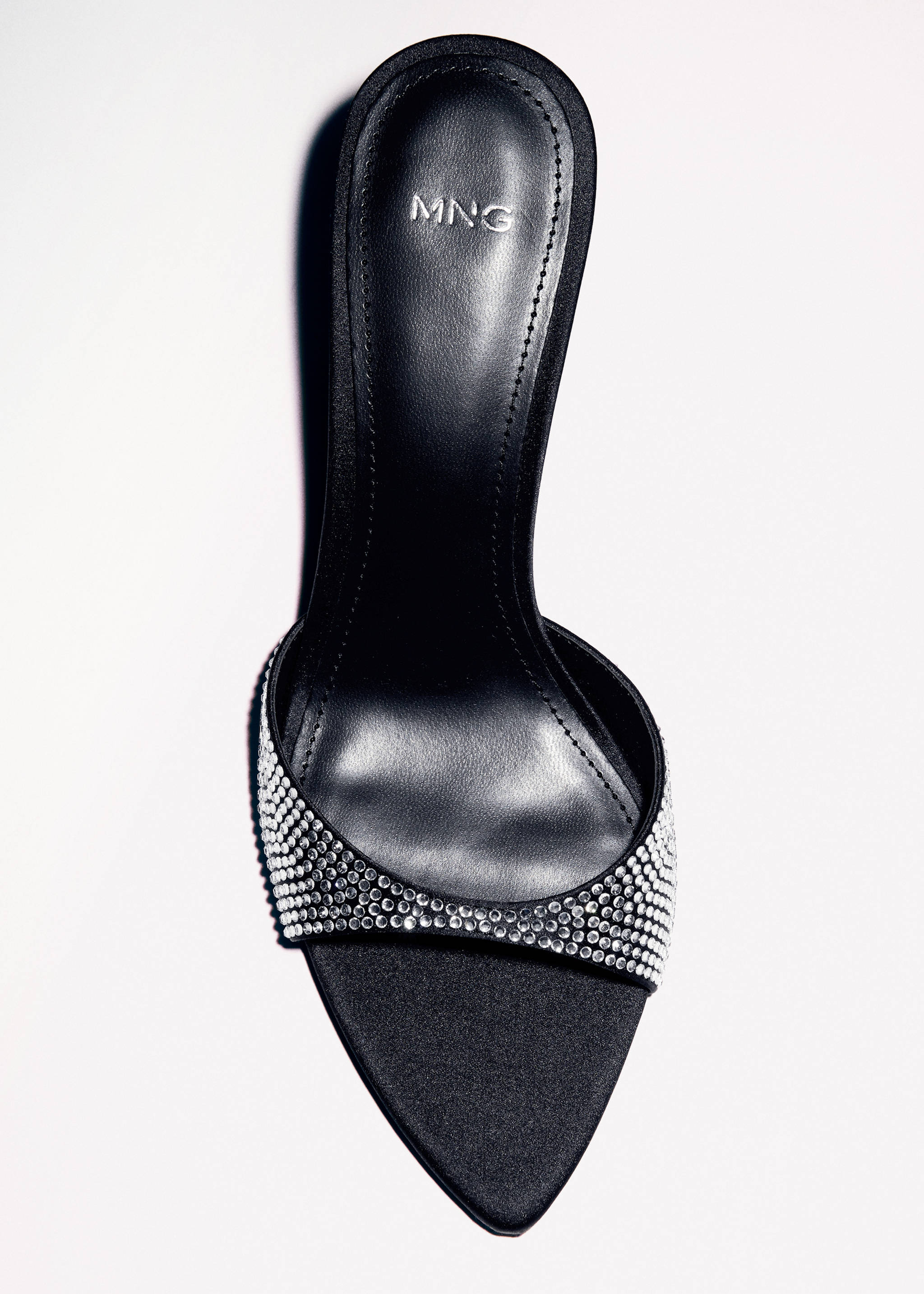 Rhinestone heeled slingback sandal - Details of the article 5