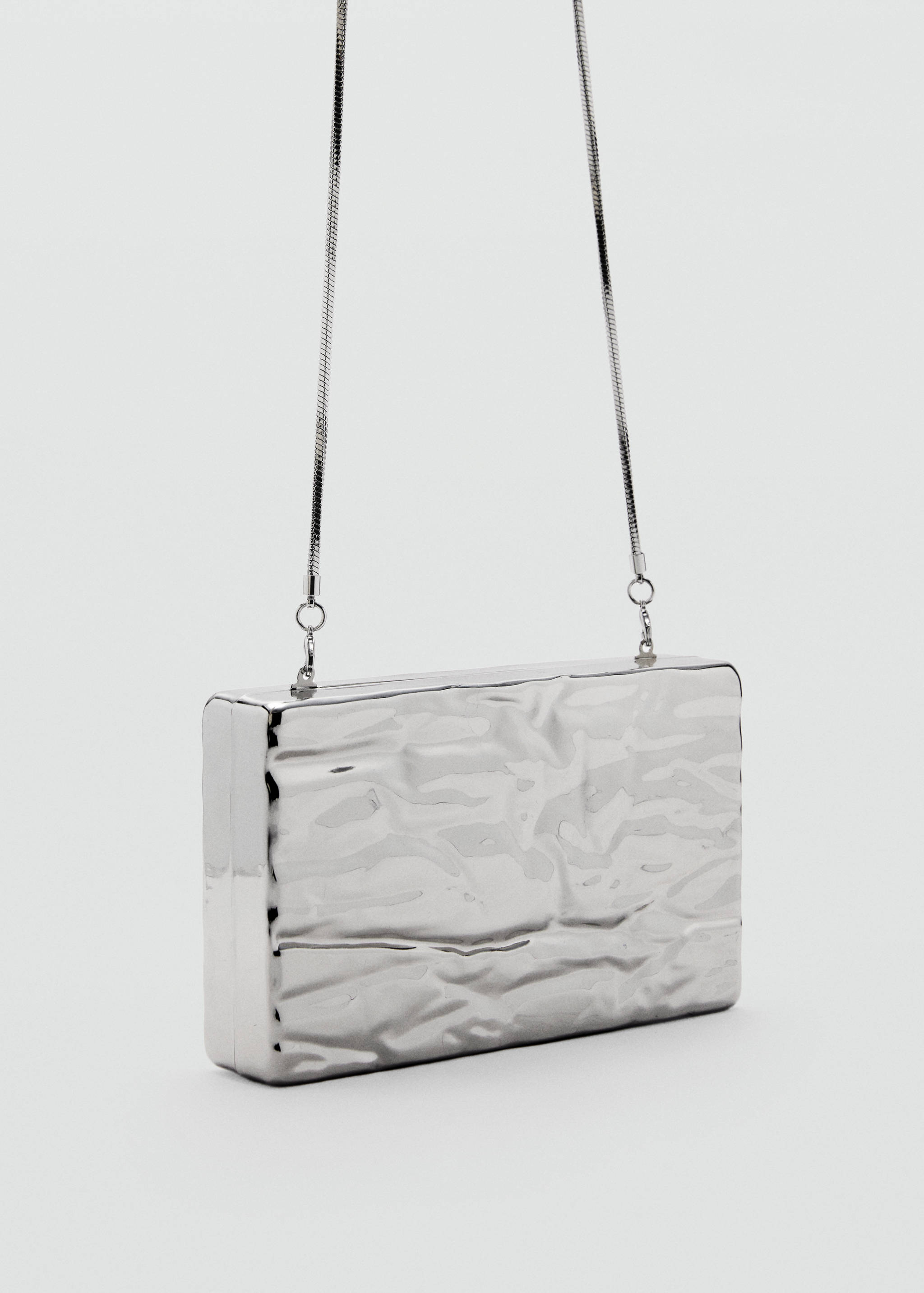 Textured clutch bag - Medium plane