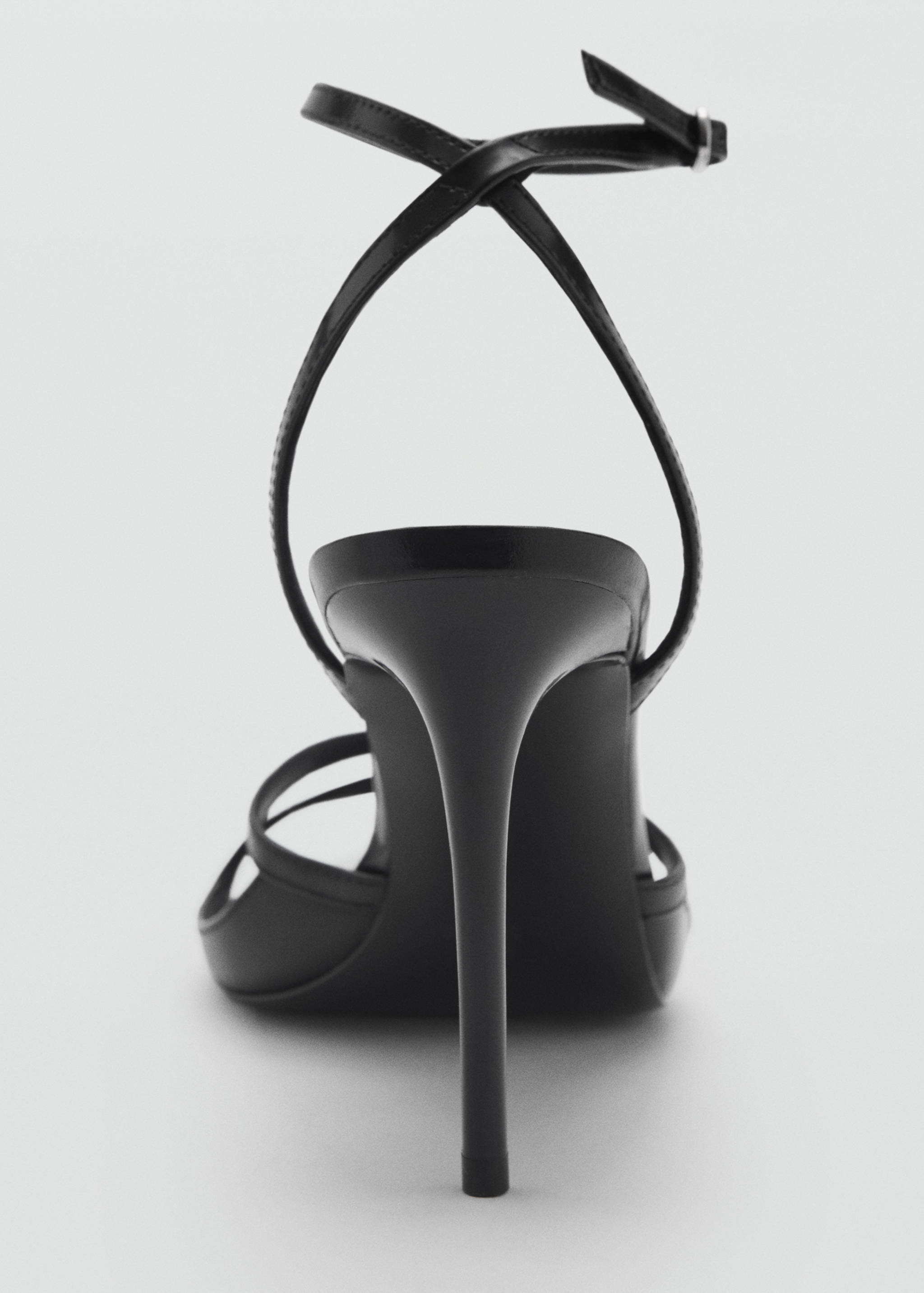 Metalliserad högklackad sandal spetsig tå - Detaljer om artikeln 1