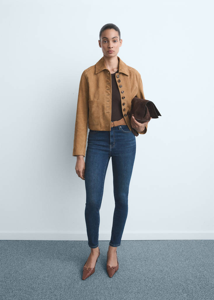 High-rise skinny jeans — Dark Blue