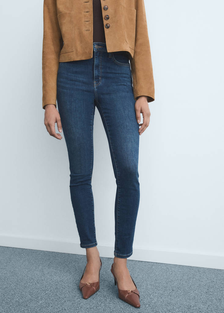 High-rise skinny jeans — Dark Blue