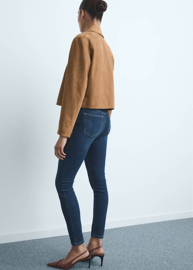 High-rise skinny jeans — Dark Blue