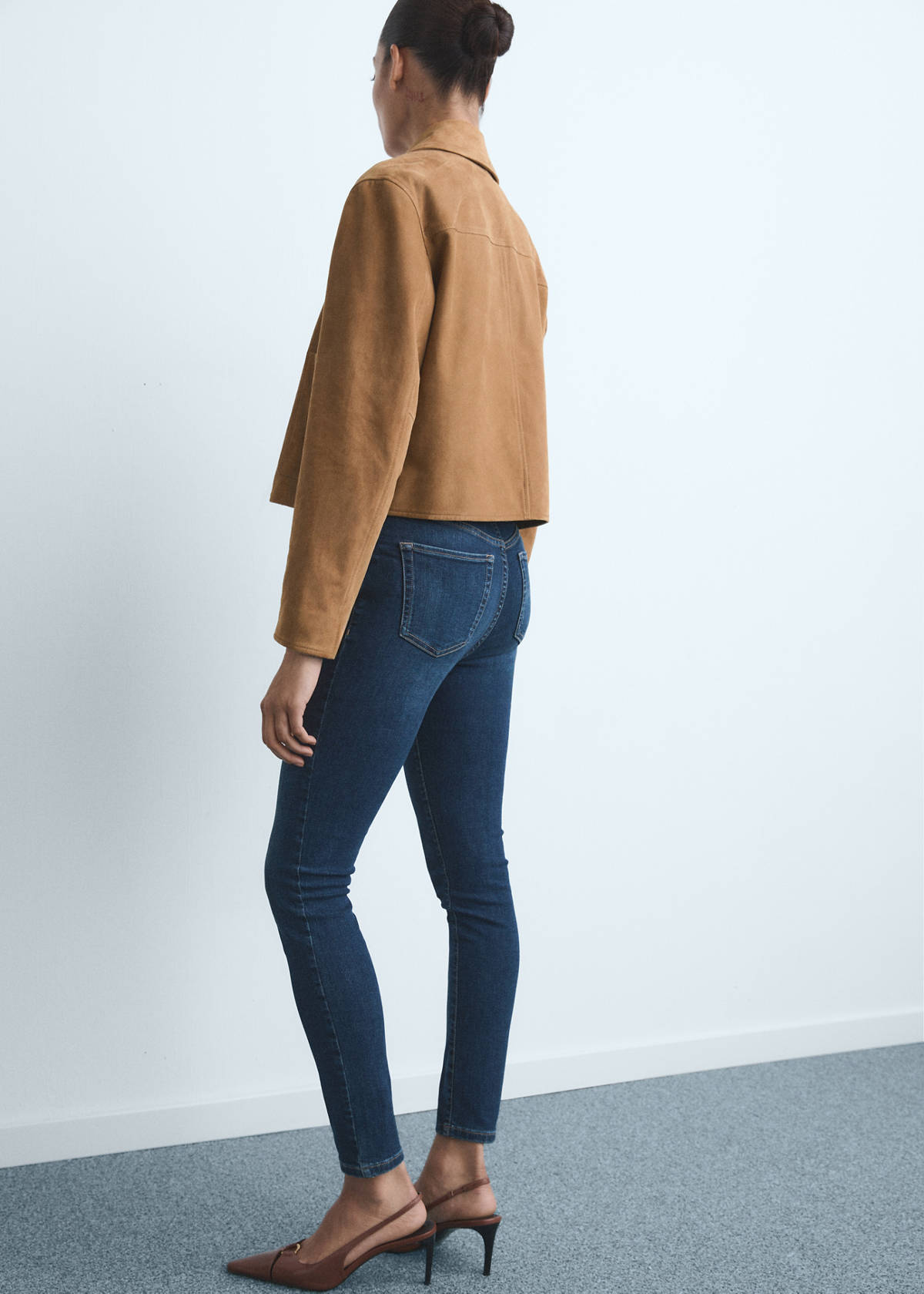 High-rise skinny jeans — Dark Blue