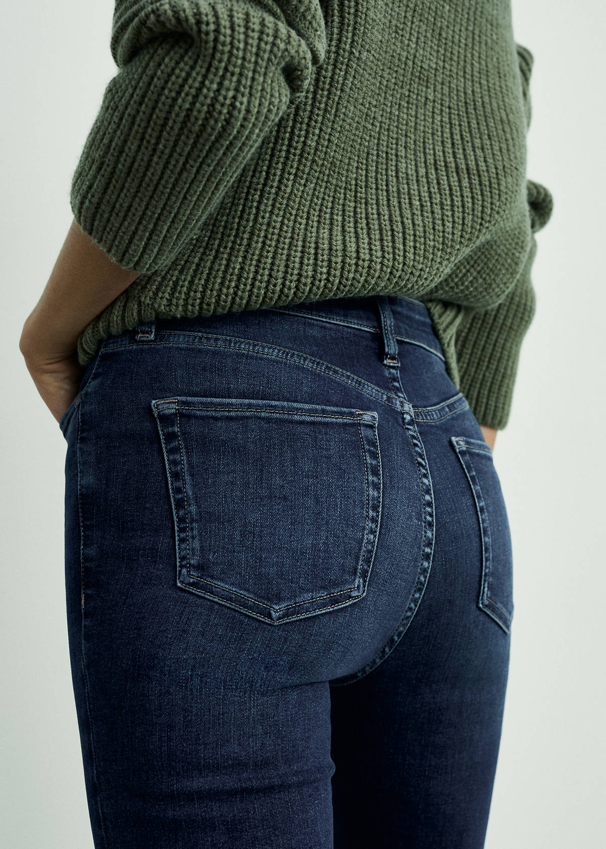 High-rise skinny jeans — Dark Blue
