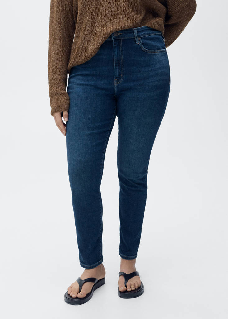 High-rise skinny jeans — Dark Blue