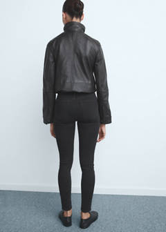 High-rise skinny jeans — Black denim 3
