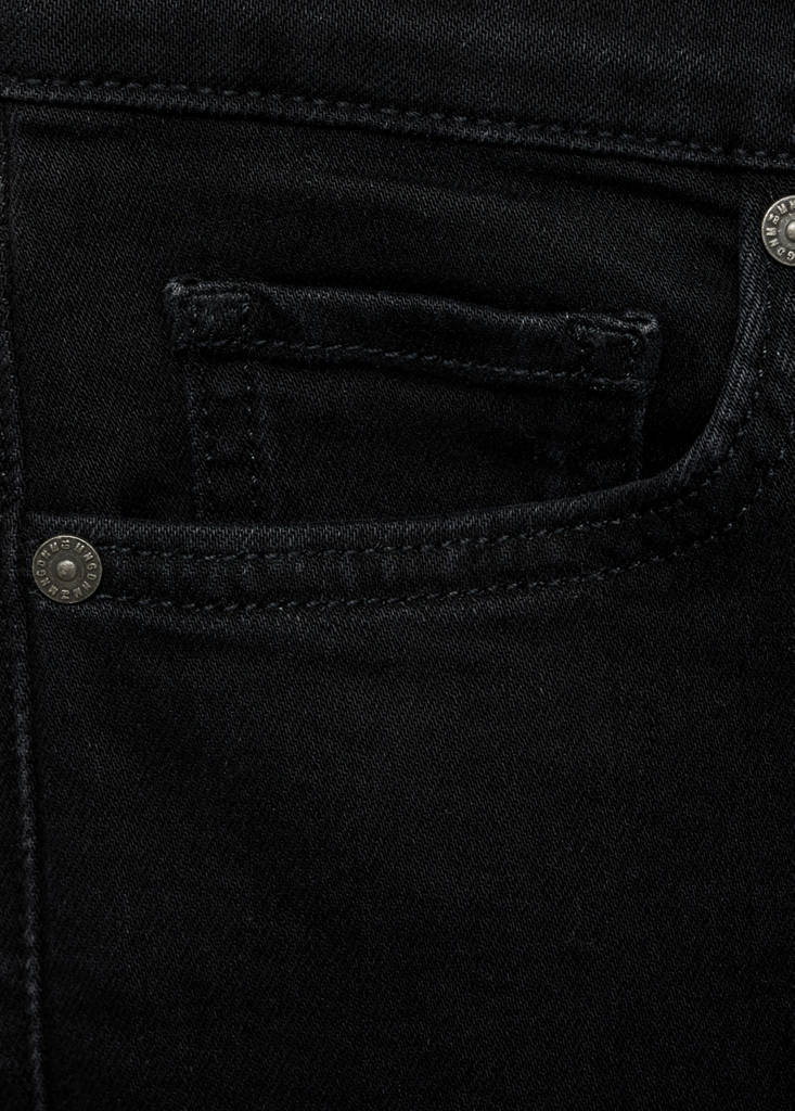 High-rise skinny jeans — Black denim