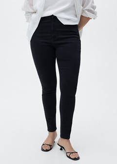 High-rise skinny jeans — Black denim 9