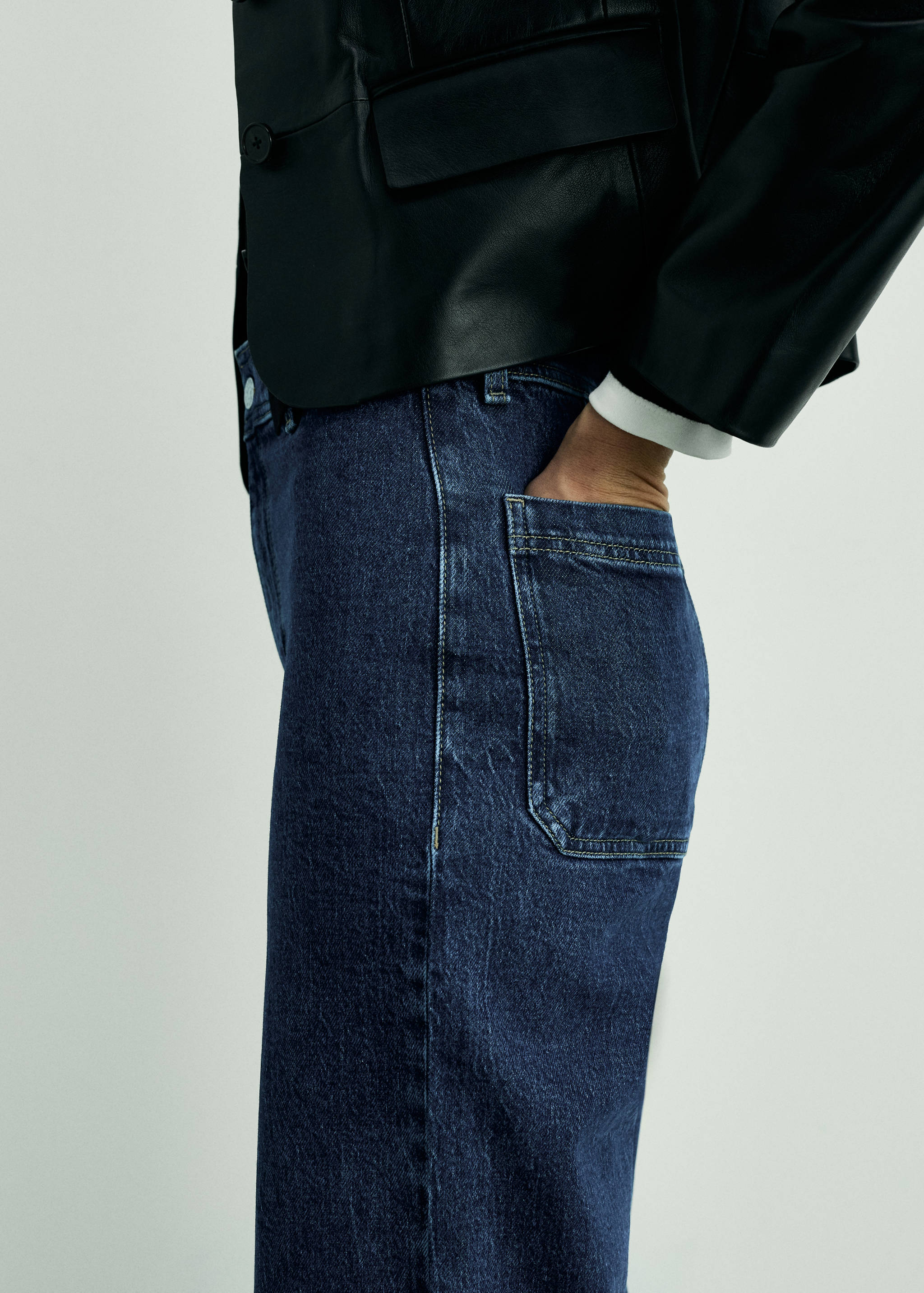 Jean style jupe-culotte Catherin taille haute - Détail de l'article 1