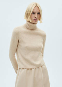 Turtle neck sweater — Ecru 1