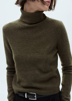Turtle neck sweater — Khaki 1