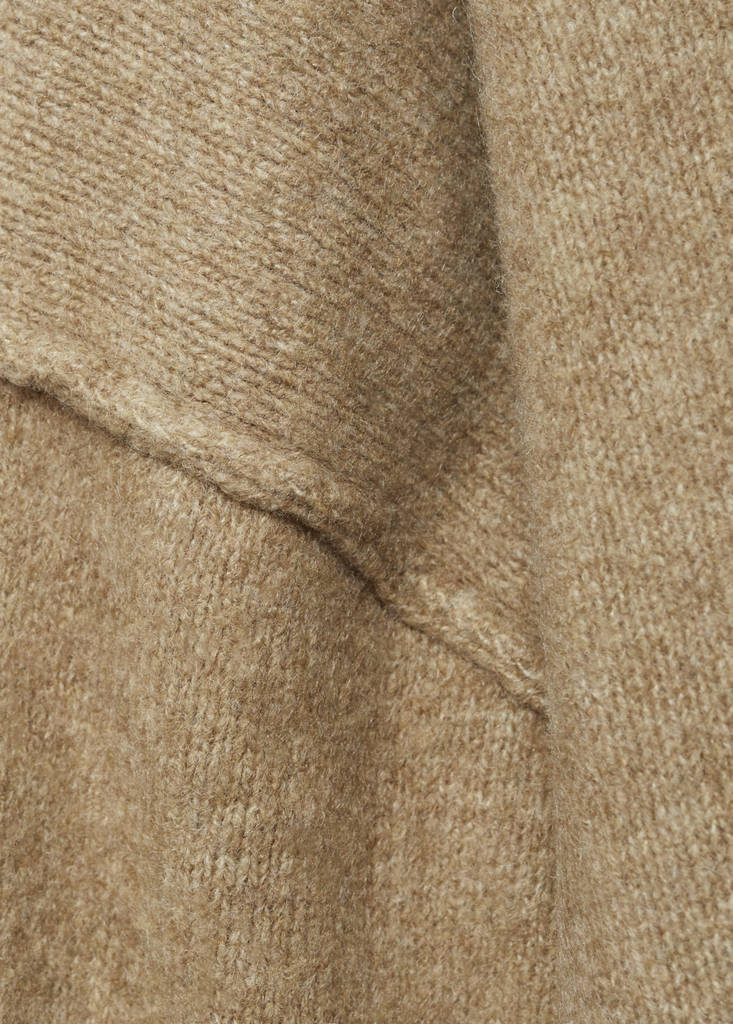 Rolled-up sleeves sweater — Medium Green