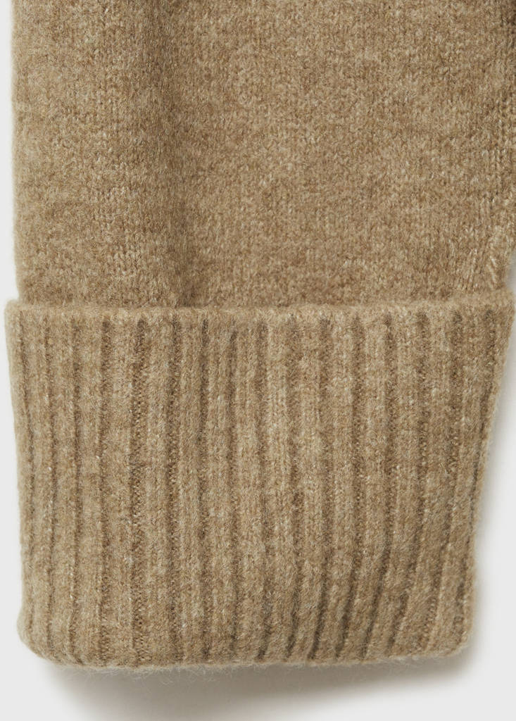 Rolled-up sleeves sweater — Medium Green