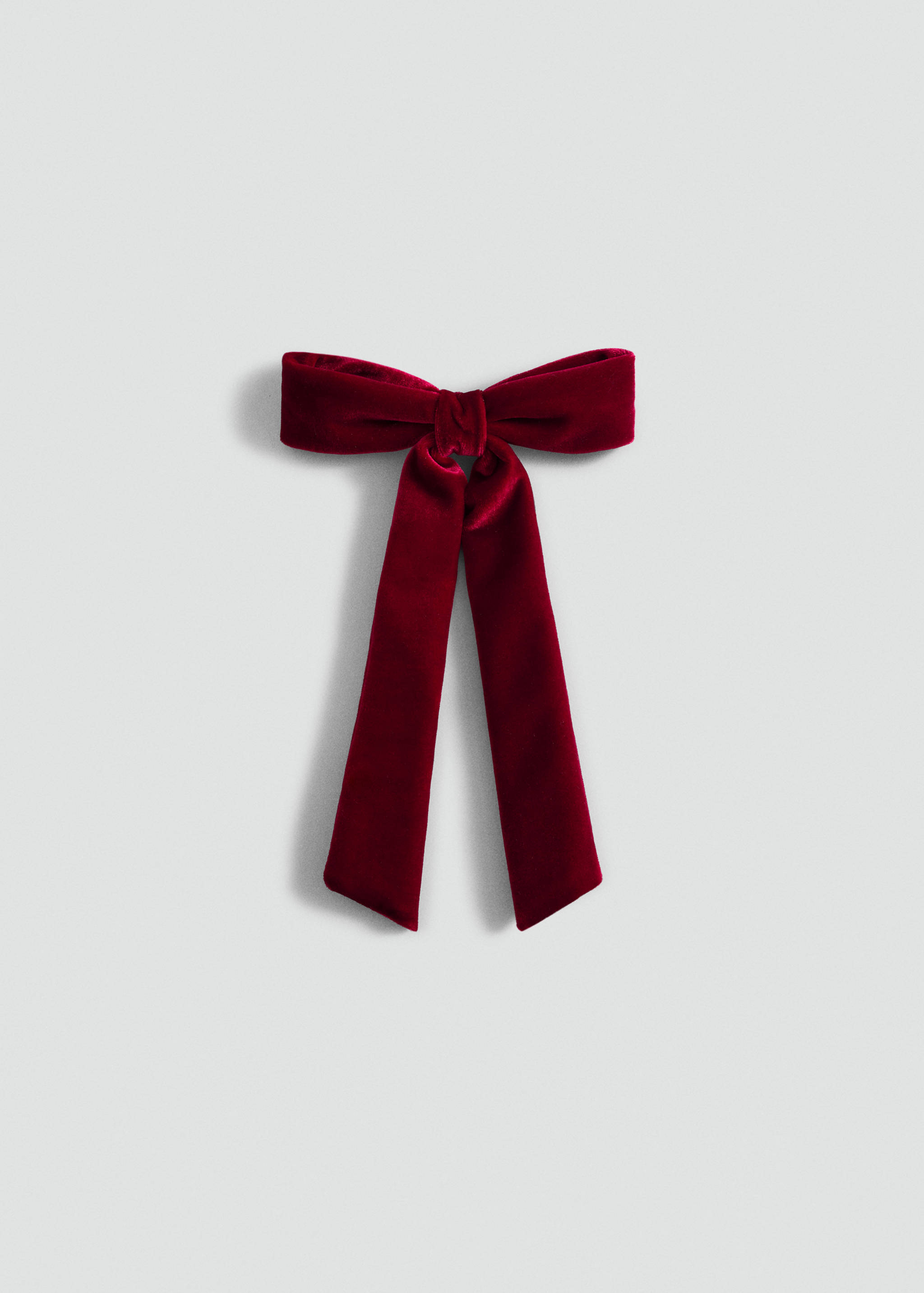 Velvet bow hairclip - Article without model